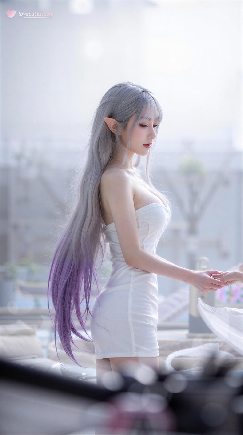 AI Generated Anime Girl - Patreon写实COS合集2：多角色泳装内衣制服 美腿美胸 66P