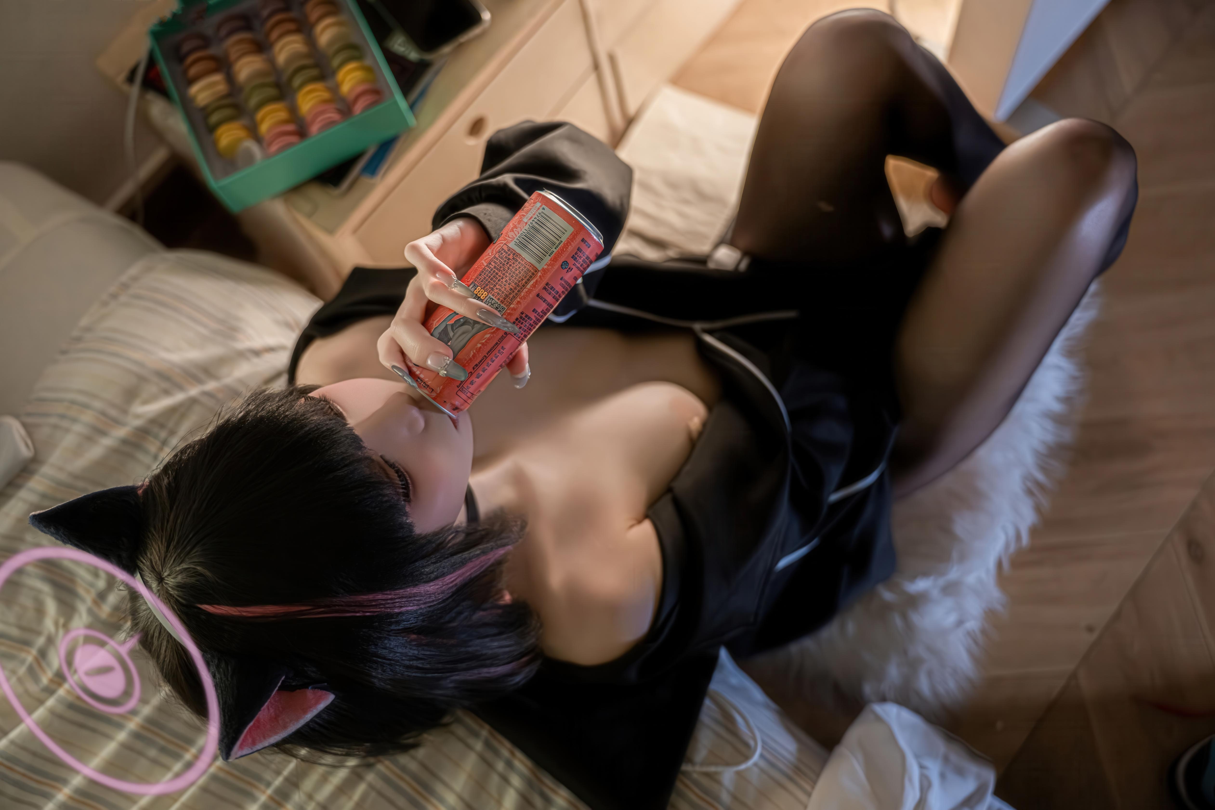 [Cosplay] Zhi Yue Etsu_ko - Blue Archive Anshan Heza: Black Stockings Cat Ear Sailor Uniform, Stunning Leg Shots 55P