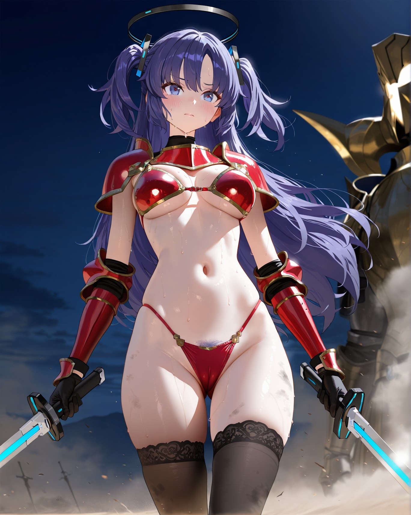 AI Porn - 碧蓝档案 早濑优香比基尼群交 AI 图库 153P