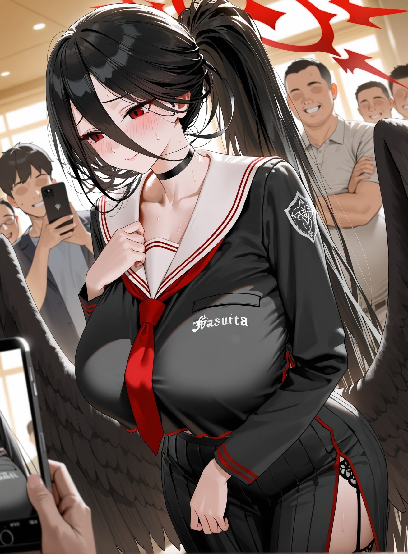 AI Porn - 碧蓝档案 羽川莲见成人 AI 图库 210P