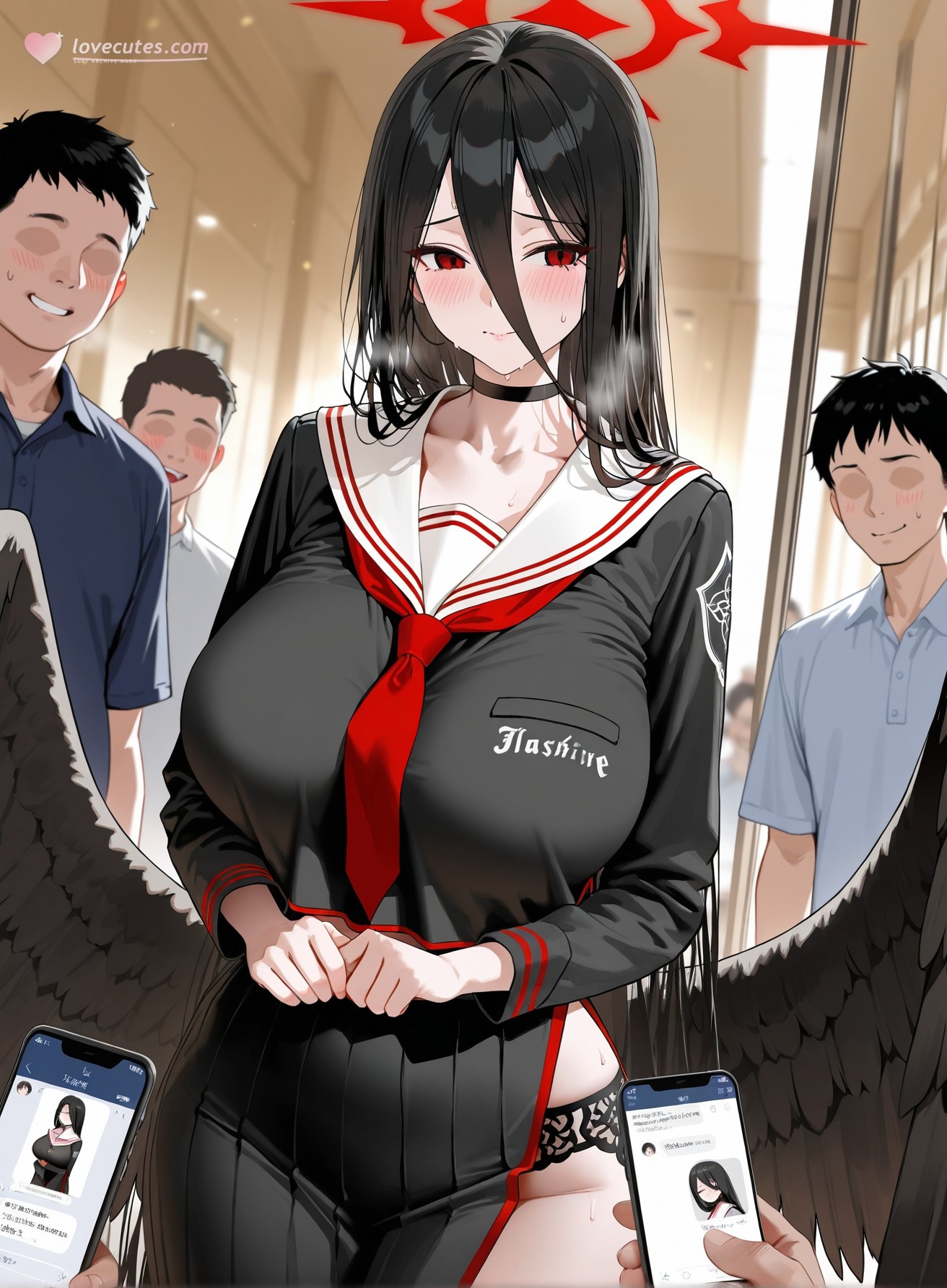 AI Porn - 碧蓝档案 羽川莲见成人 AI 图库 210P