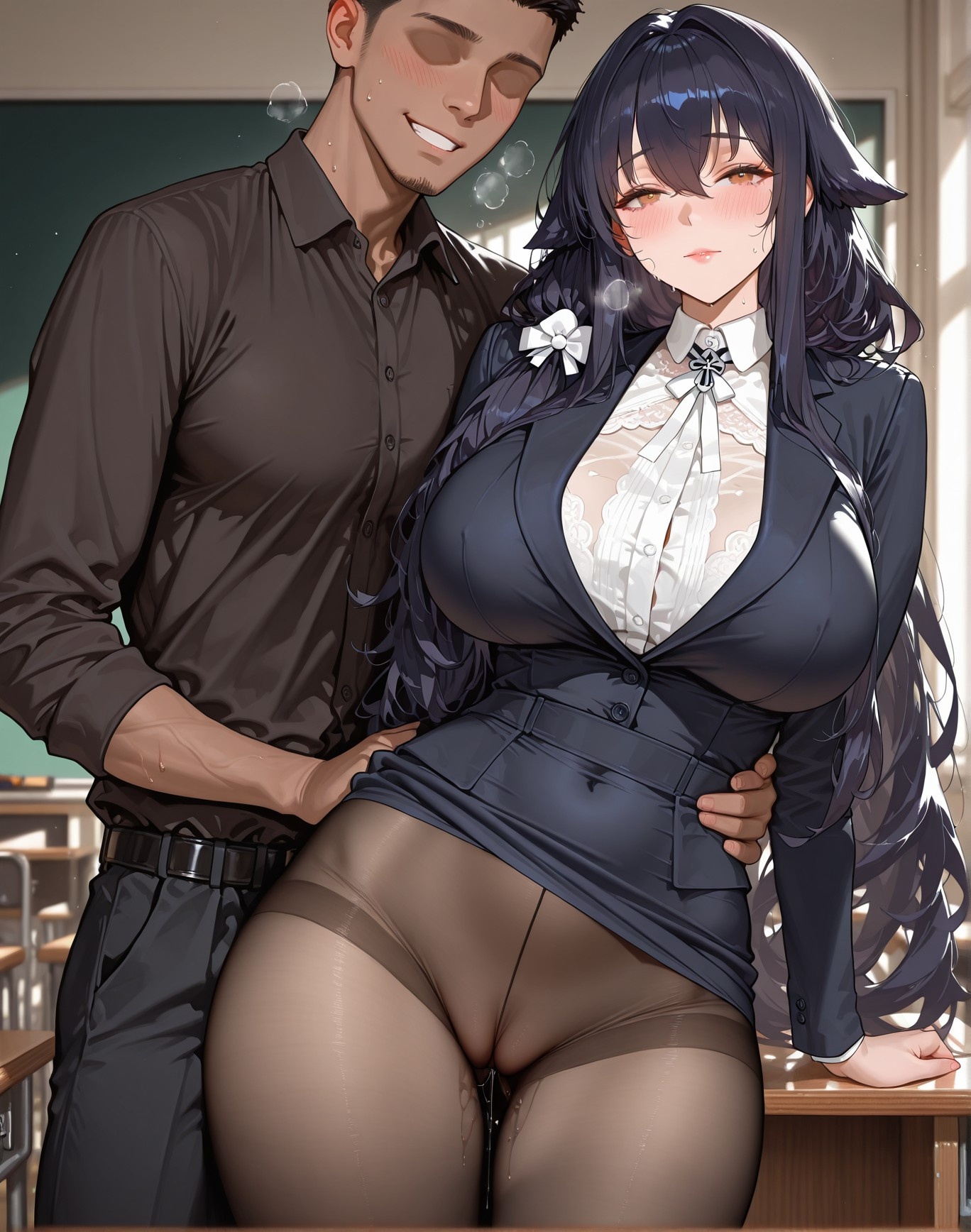 AI Porn - 碧蓝航线 吾妻办公室群交 AI 图库 134P