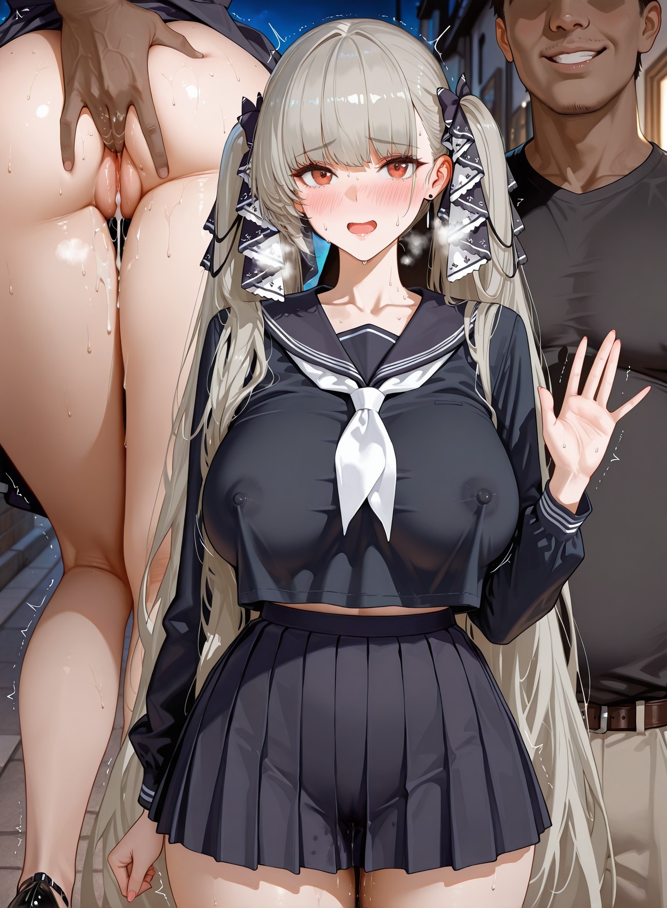 AI Generated Anime Girl - 碧蓝航线 NTR SET：多角色湿身巨乳露点 翘臀露穴 191P