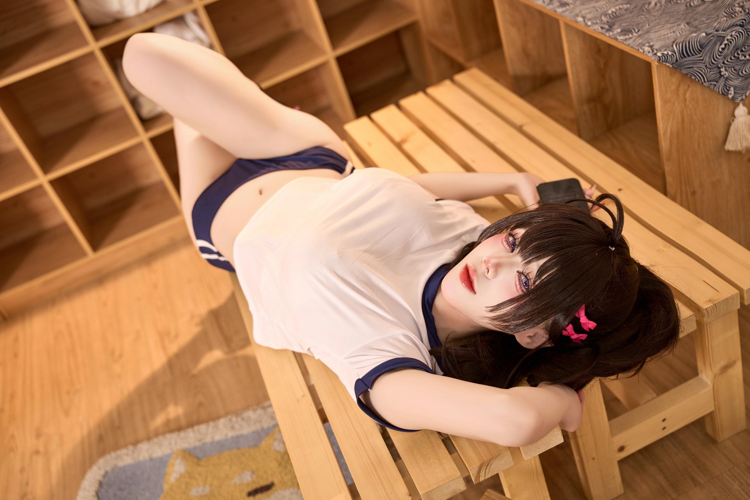 [cosplay] 九言 - 棕色尘埃2 罗安 体操服：运动制服角色还原 75P