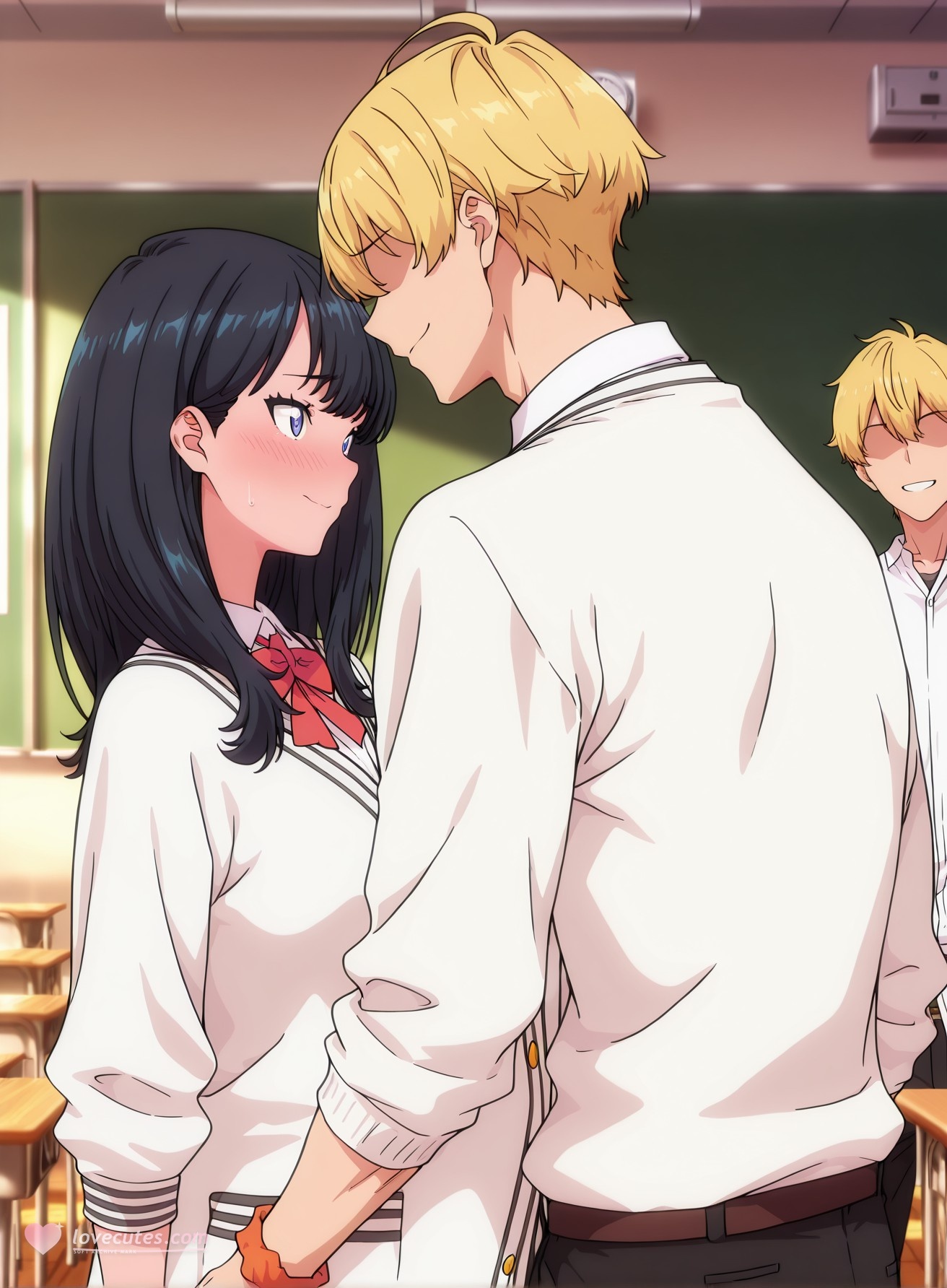 AI Generated Anime Girl - SSSS.GRIDMAN 宝多六花：学生装紧身衣露穴 177P