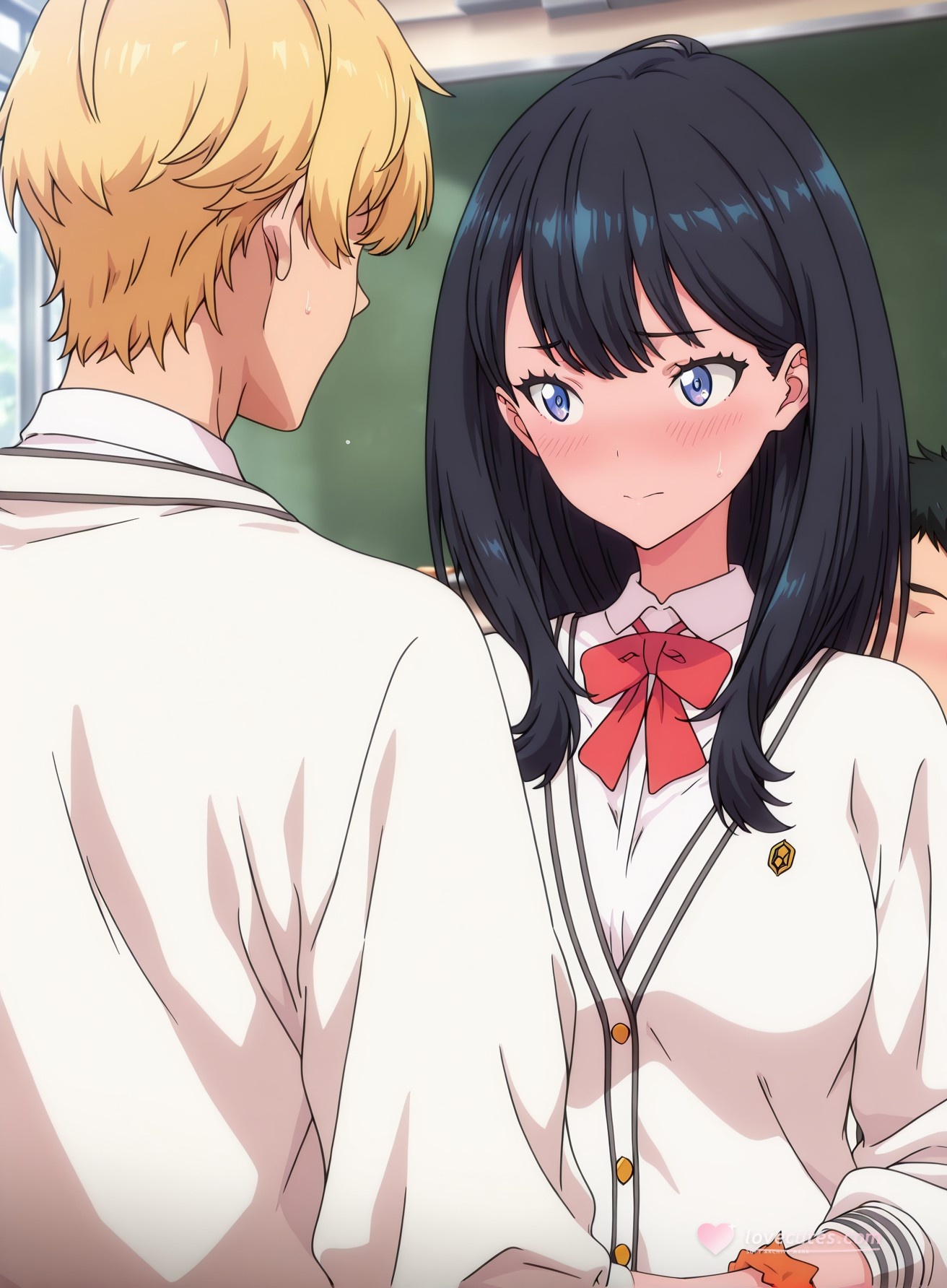 AI Generated Anime Girl - SSSS.GRIDMAN 宝多六花：学生装紧身衣露穴 177P