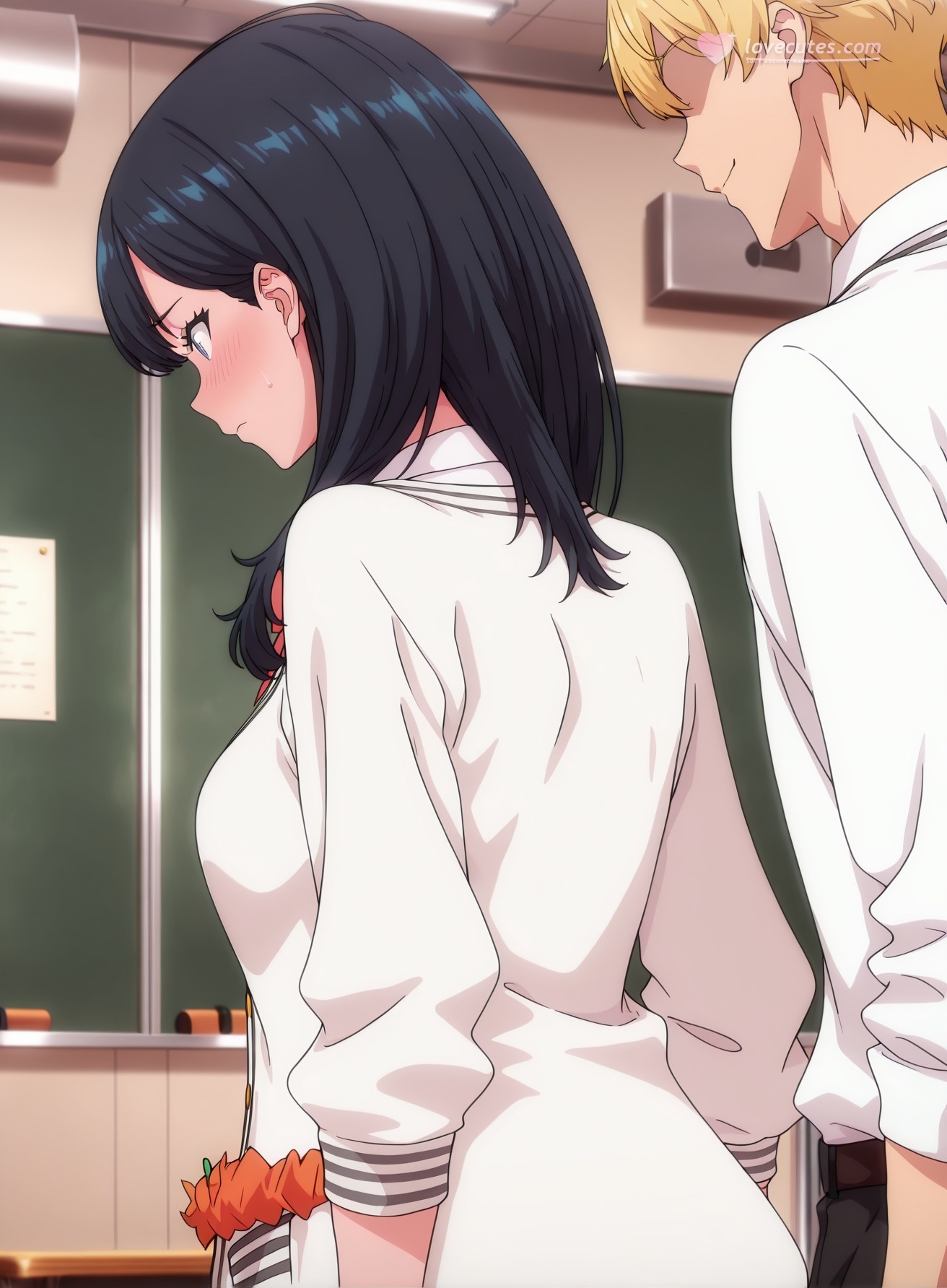 AI Generated Anime Girl - SSSS.GRIDMAN 宝多六花：学生装紧身衣露穴 177P