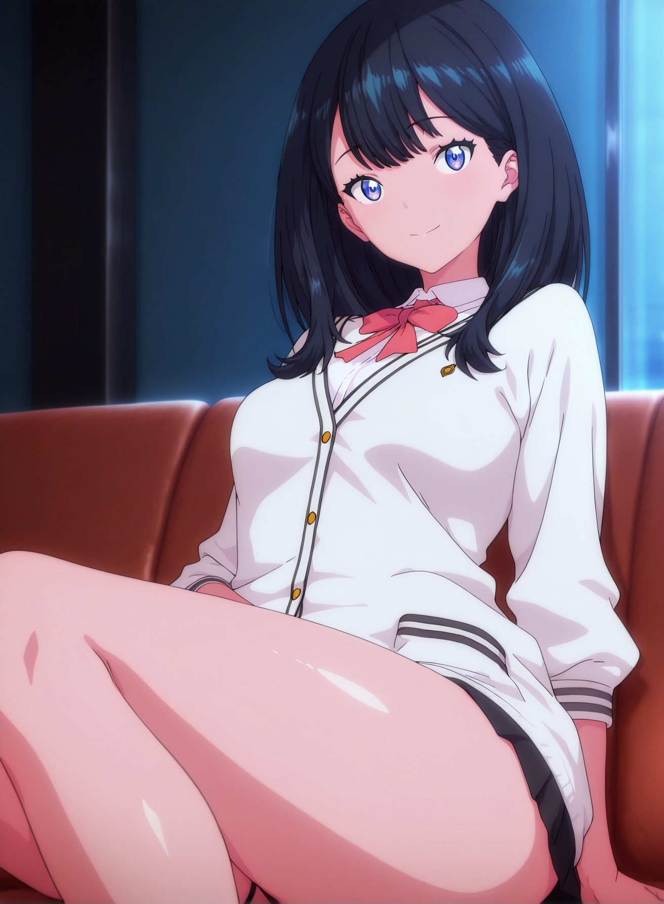 AI Generated Anime Girl - SSSS.GRIDMAN 宝多六花：学生装紧身衣露穴 177P