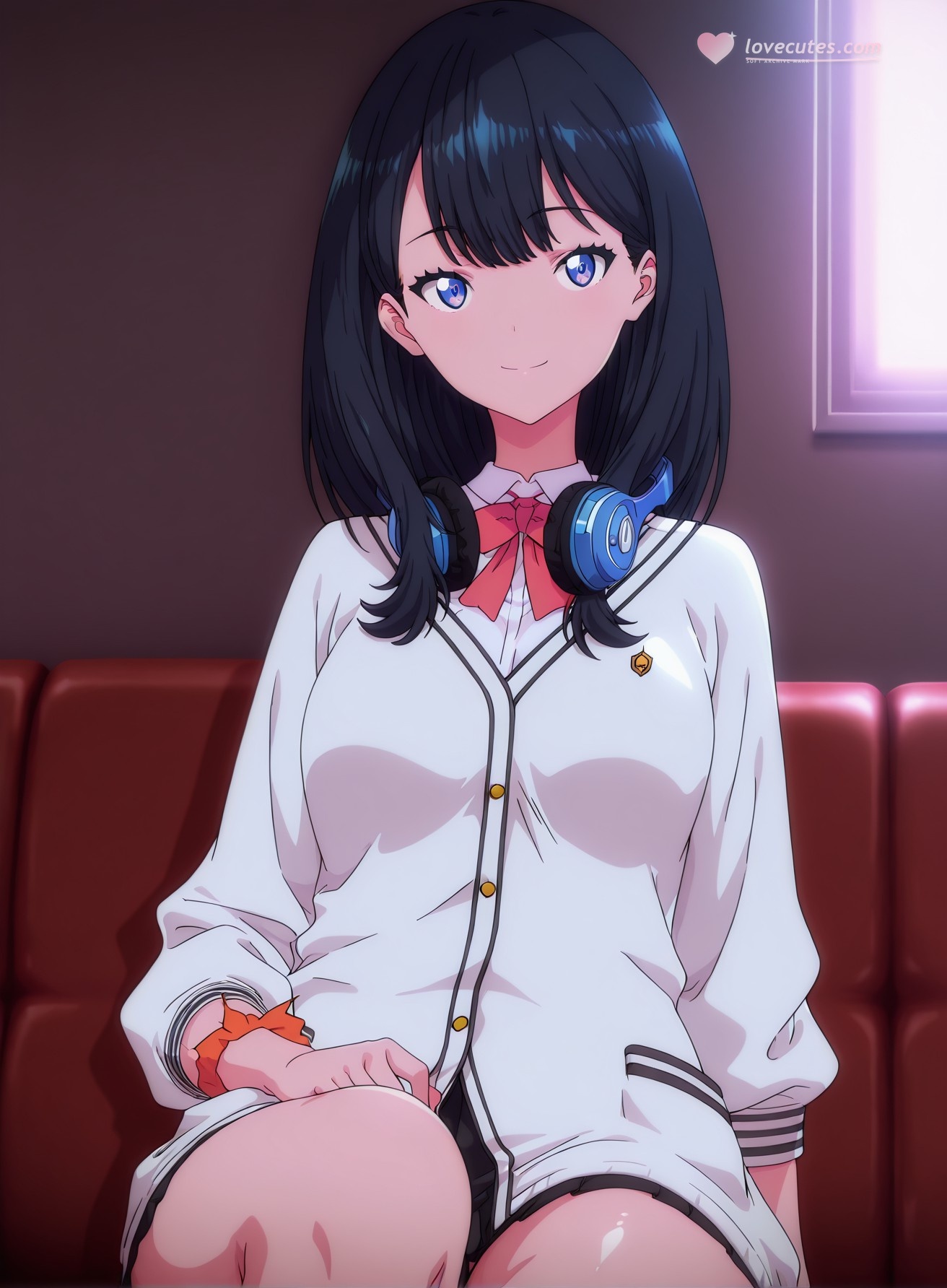 AI Generated Anime Girl - SSSS.GRIDMAN 宝多六花：学生装紧身衣露穴 177P