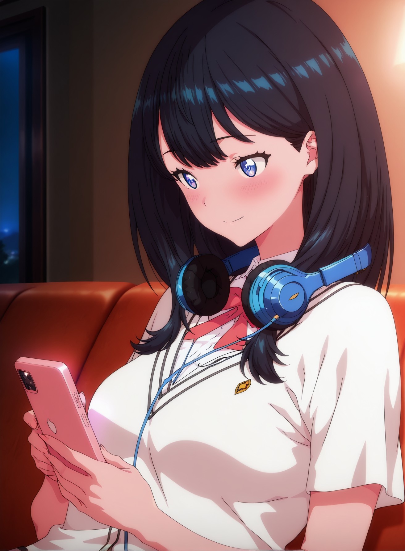 AI Generated Anime Girl - SSSS.GRIDMAN 宝多六花：学生装紧身衣露穴 177P