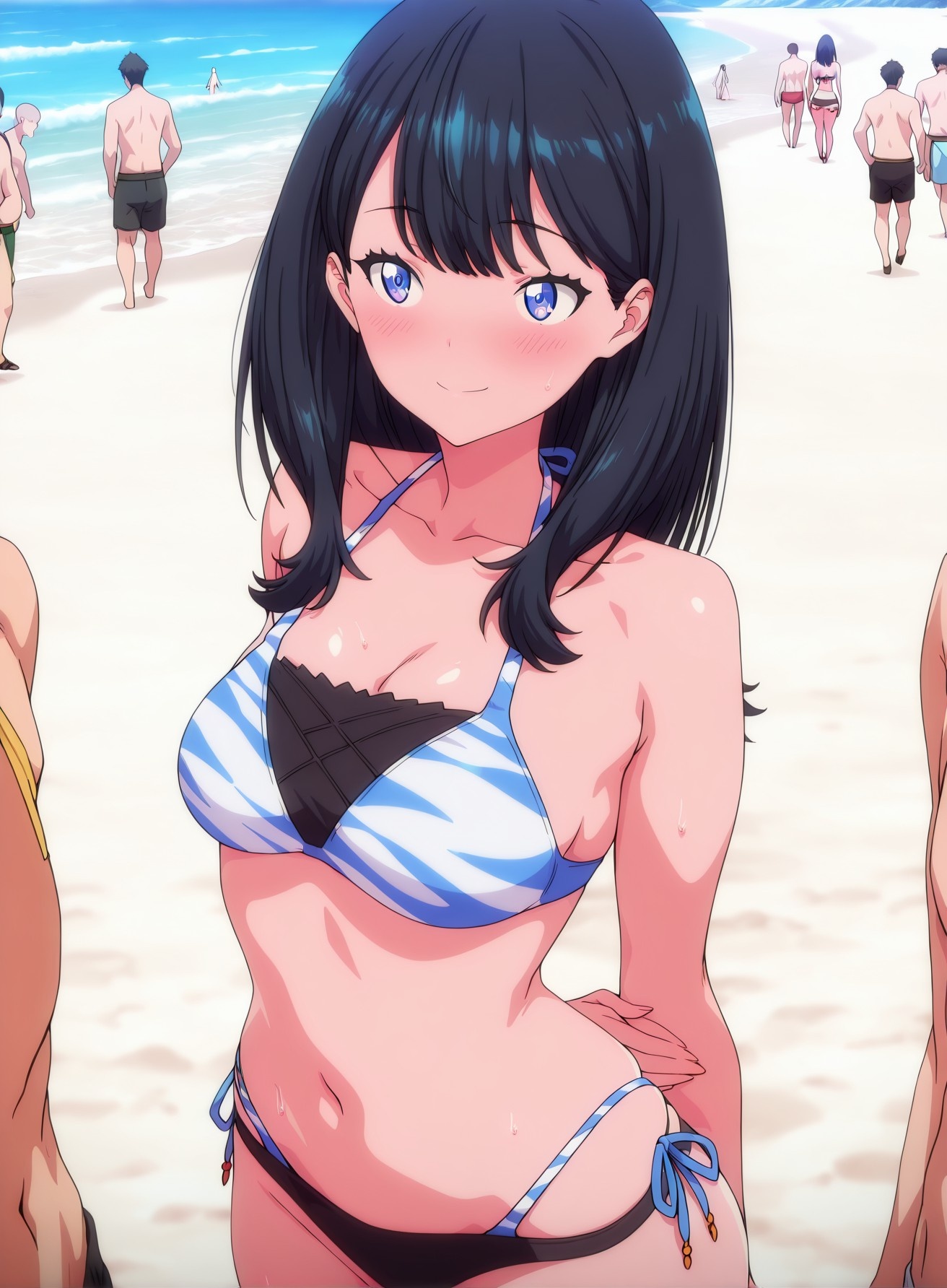 AI Generated Anime Girl - SSSS.GRIDMAN 宝多六花：学生装紧身衣露穴 177P