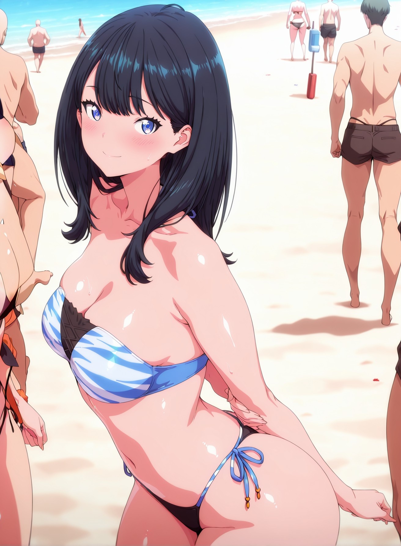AI Generated Anime Girl - SSSS.GRIDMAN 宝多六花：学生装紧身衣露穴 177P
