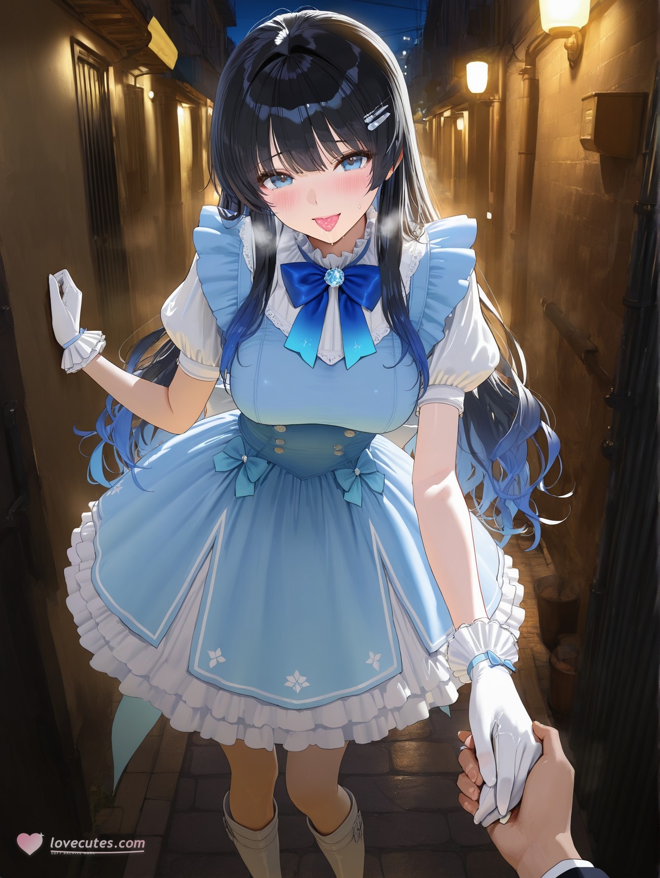 'Anime Girl Do AI Tạo Ra - YouTuber Ảo 七海うらら: Bộ Ảnh Đen Siêu Mỏng 164P'
