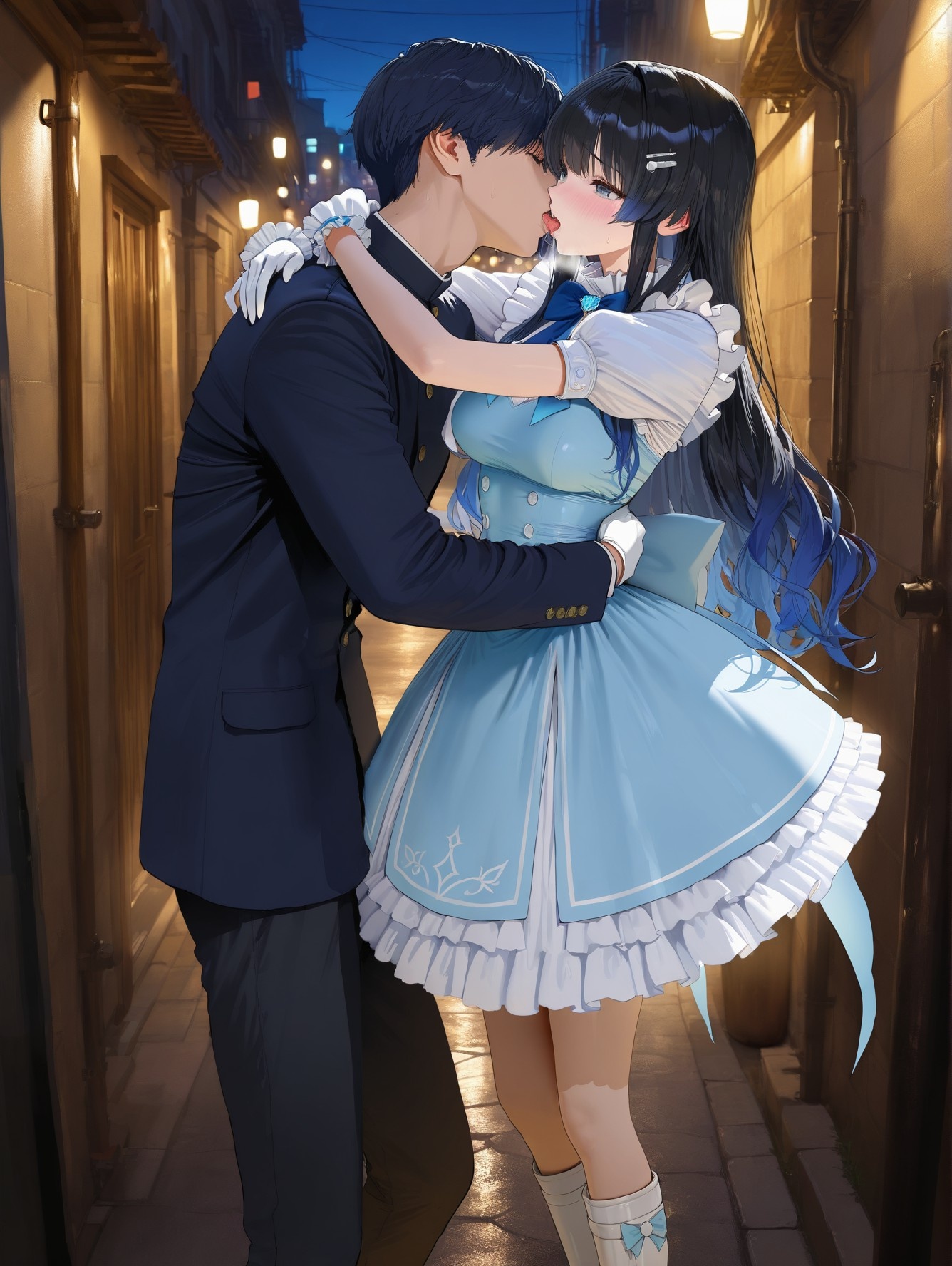 'Anime Girl Do AI Tạo Ra - YouTuber Ảo 七海うらら: Bộ Ảnh Đen Siêu Mỏng 164P'