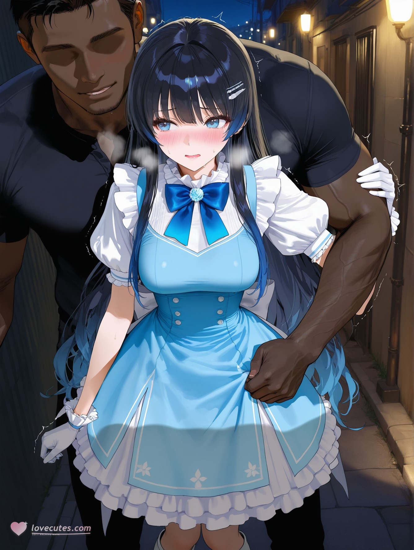 'Anime Girl Do AI Tạo Ra - YouTuber Ảo 七海うらら: Bộ Ảnh Đen Siêu Mỏng 164P'