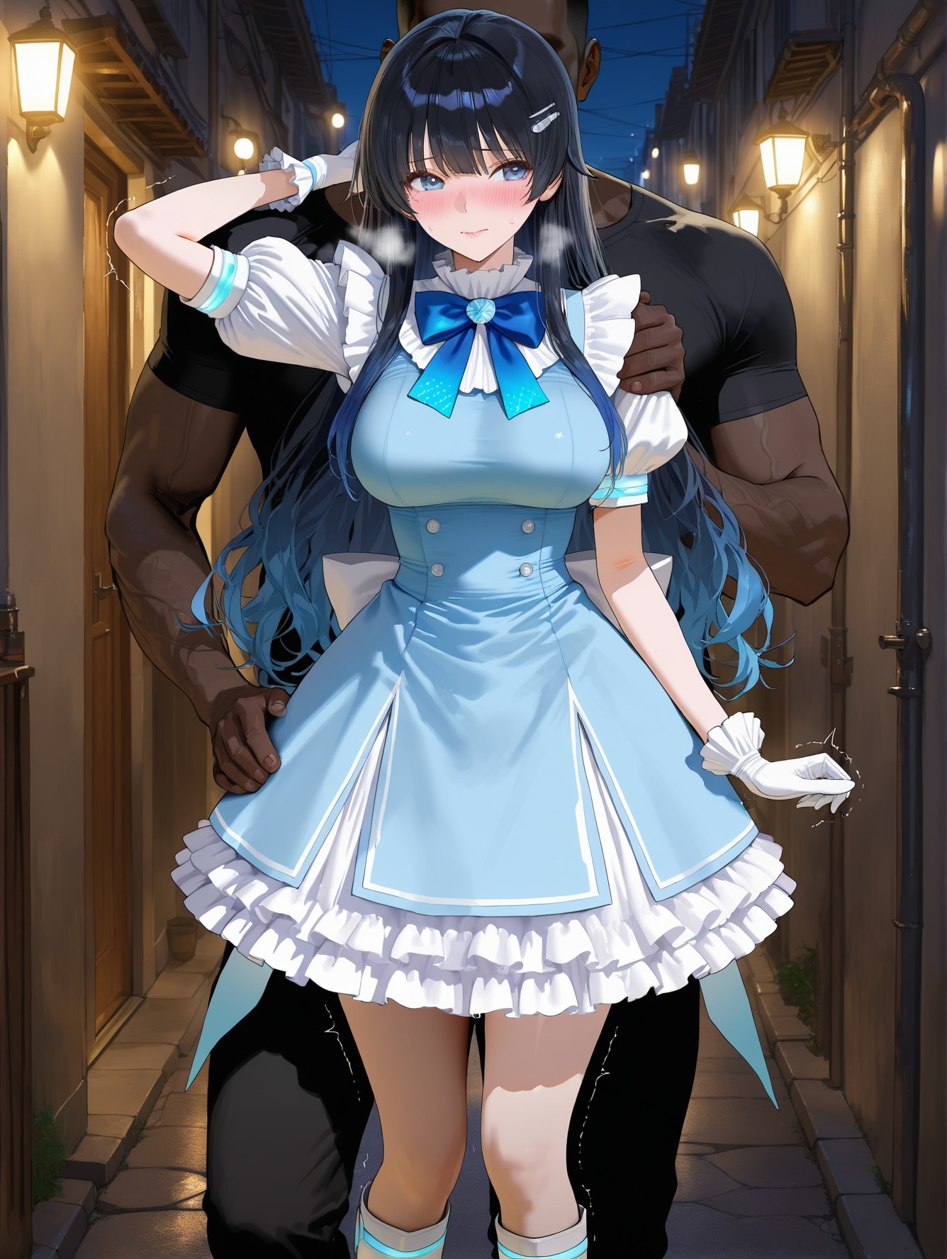 'Anime Girl Do AI Tạo Ra - YouTuber Ảo 七海うらら: Bộ Ảnh Đen Siêu Mỏng 164P'