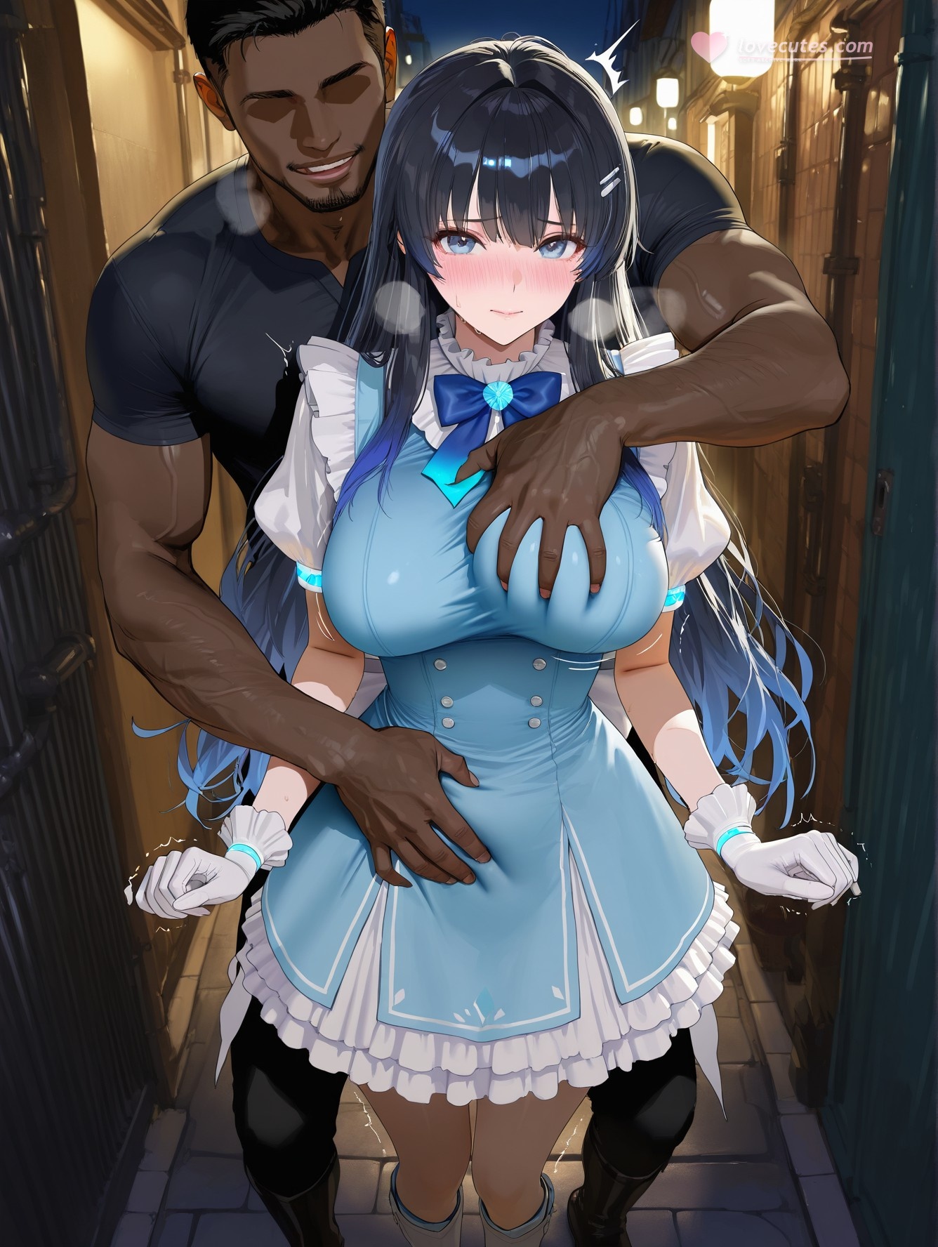 'Anime Girl Do AI Tạo Ra - YouTuber Ảo 七海うらら: Bộ Ảnh Đen Siêu Mỏng 164P'