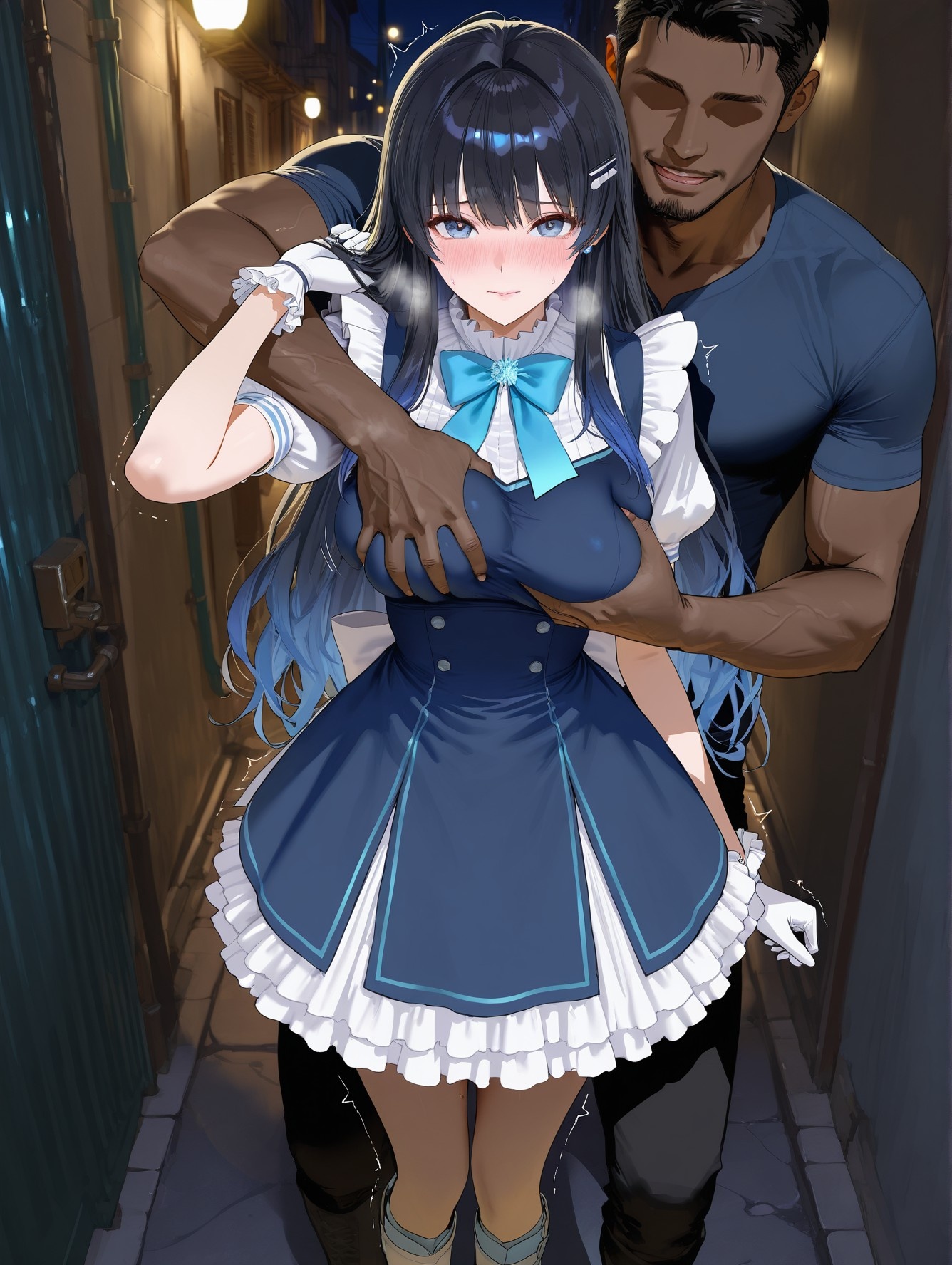 'Anime Girl Do AI Tạo Ra - YouTuber Ảo 七海うらら: Bộ Ảnh Đen Siêu Mỏng 164P'