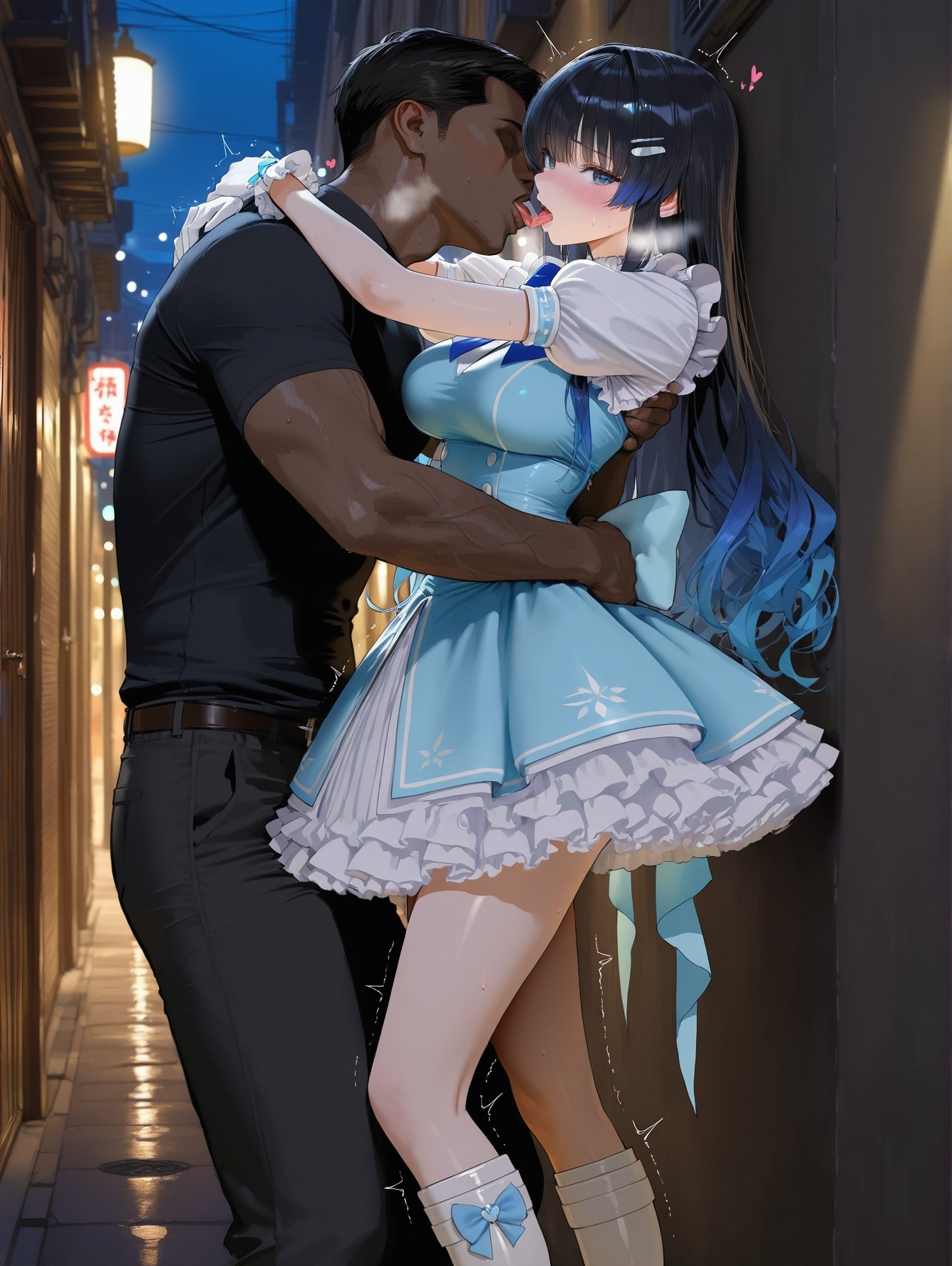 'Anime Girl Do AI Tạo Ra - YouTuber Ảo 七海うらら: Bộ Ảnh Đen Siêu Mỏng 164P'