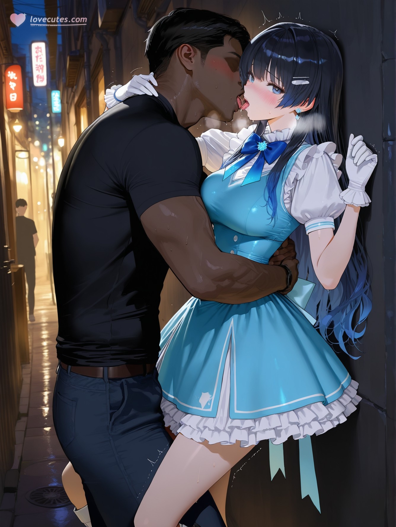 'Anime Girl Do AI Tạo Ra - YouTuber Ảo 七海うらら: Bộ Ảnh Đen Siêu Mỏng 164P'