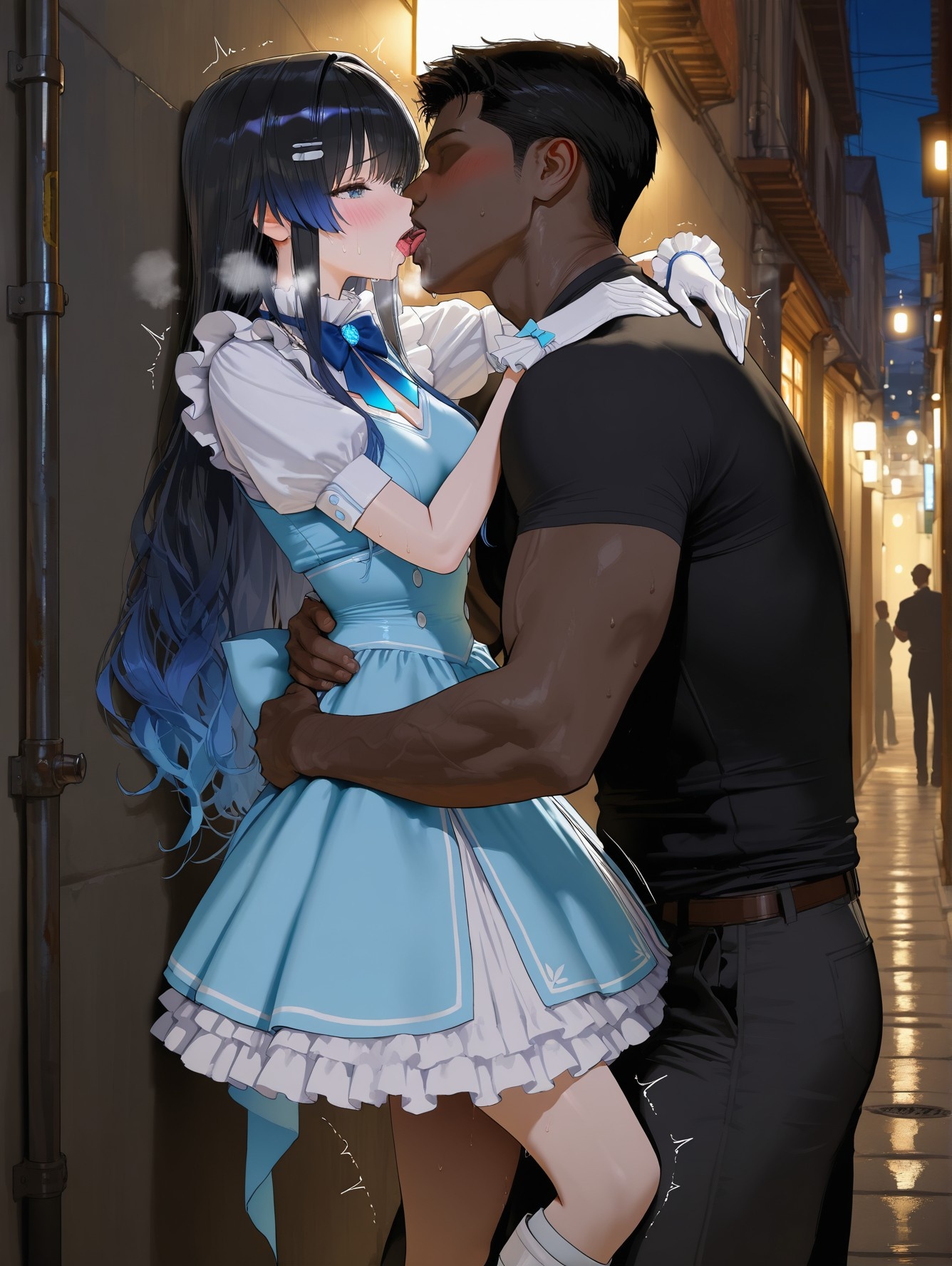 'Anime Girl Do AI Tạo Ra - YouTuber Ảo 七海うらら: Bộ Ảnh Đen Siêu Mỏng 164P'