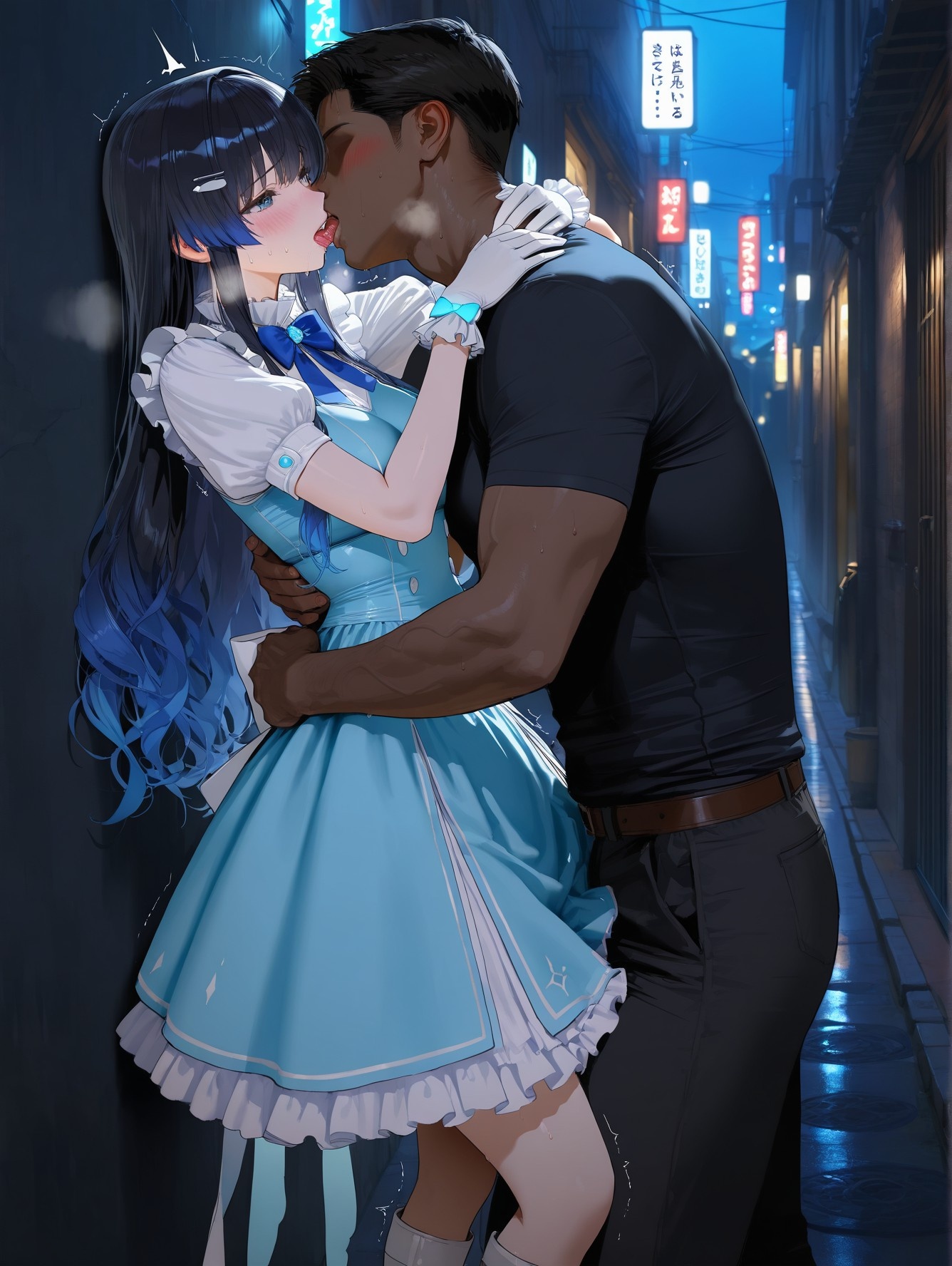 'Anime Girl Do AI Tạo Ra - YouTuber Ảo 七海うらら: Bộ Ảnh Đen Siêu Mỏng 164P'
