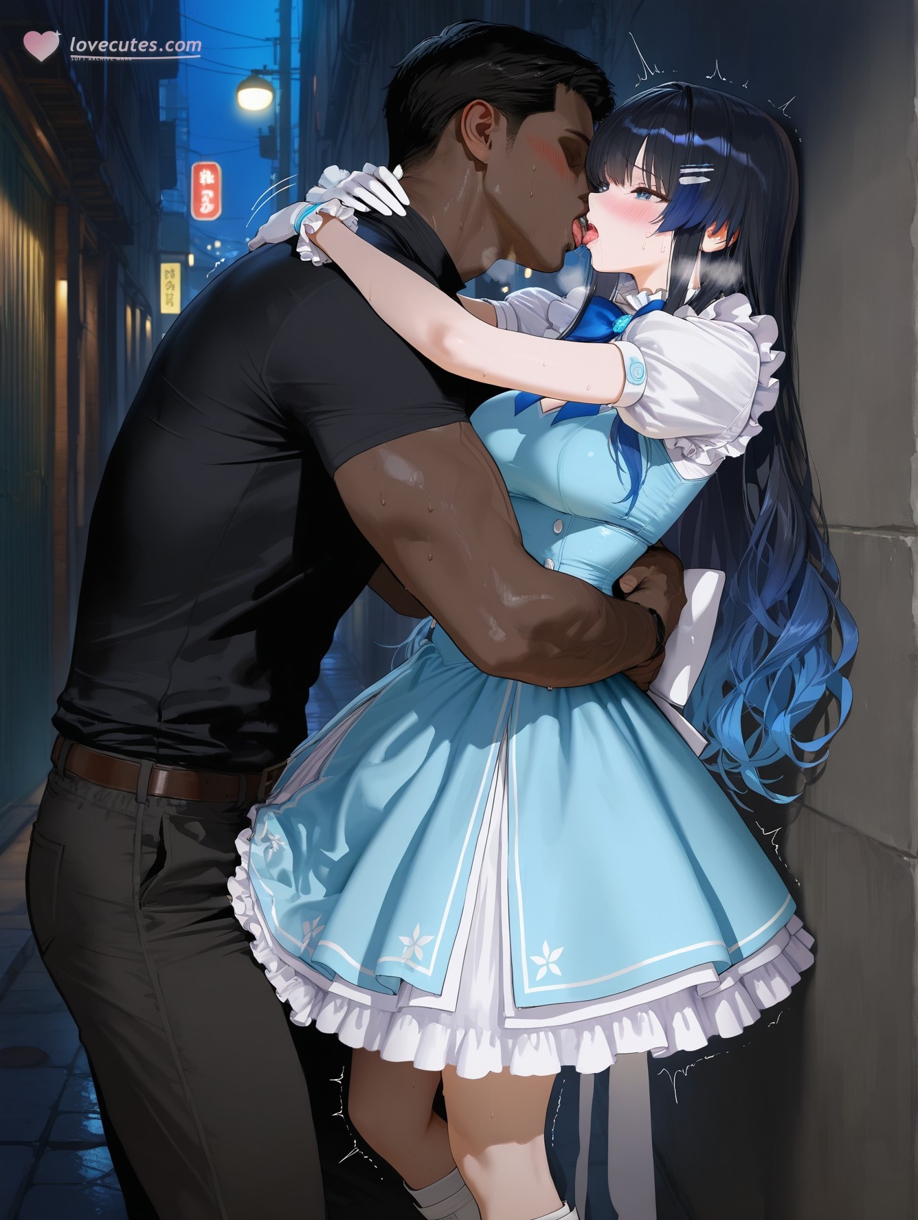 'Anime Girl Do AI Tạo Ra - YouTuber Ảo 七海うらら: Bộ Ảnh Đen Siêu Mỏng 164P'