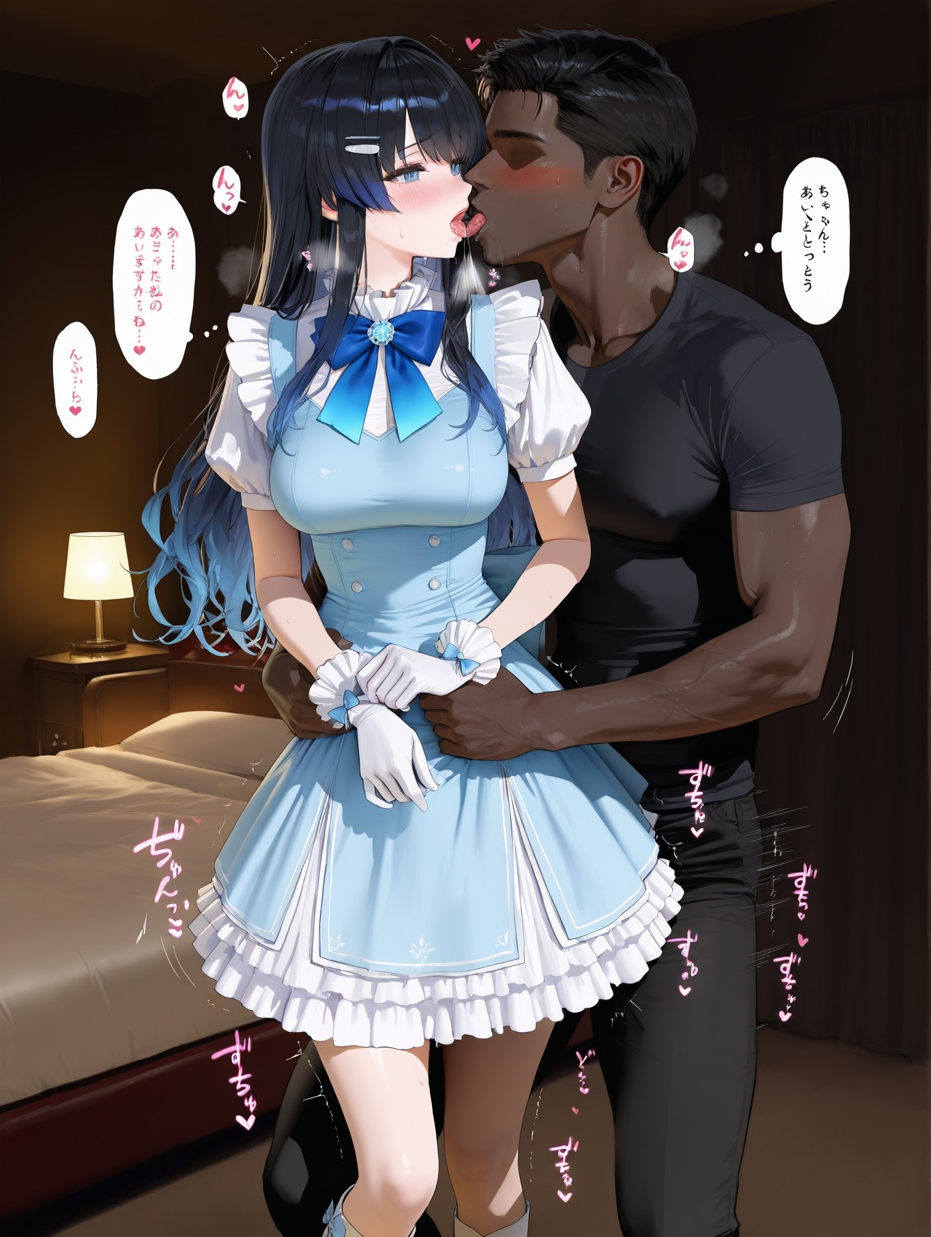 'Anime Girl Do AI Tạo Ra - YouTuber Ảo 七海うらら: Bộ Ảnh Đen Siêu Mỏng 164P'