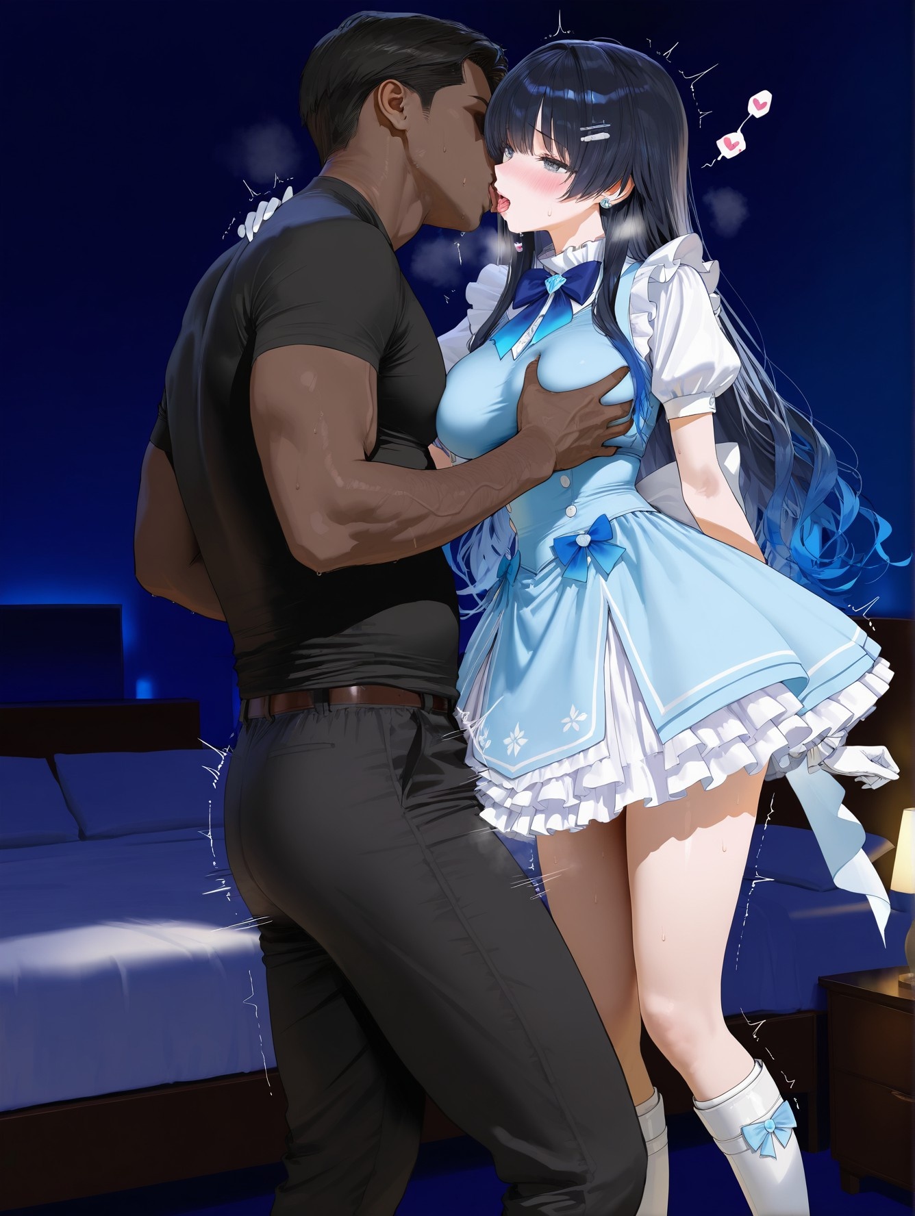 'Anime Girl Do AI Tạo Ra - YouTuber Ảo 七海うらら: Bộ Ảnh Đen Siêu Mỏng 164P'