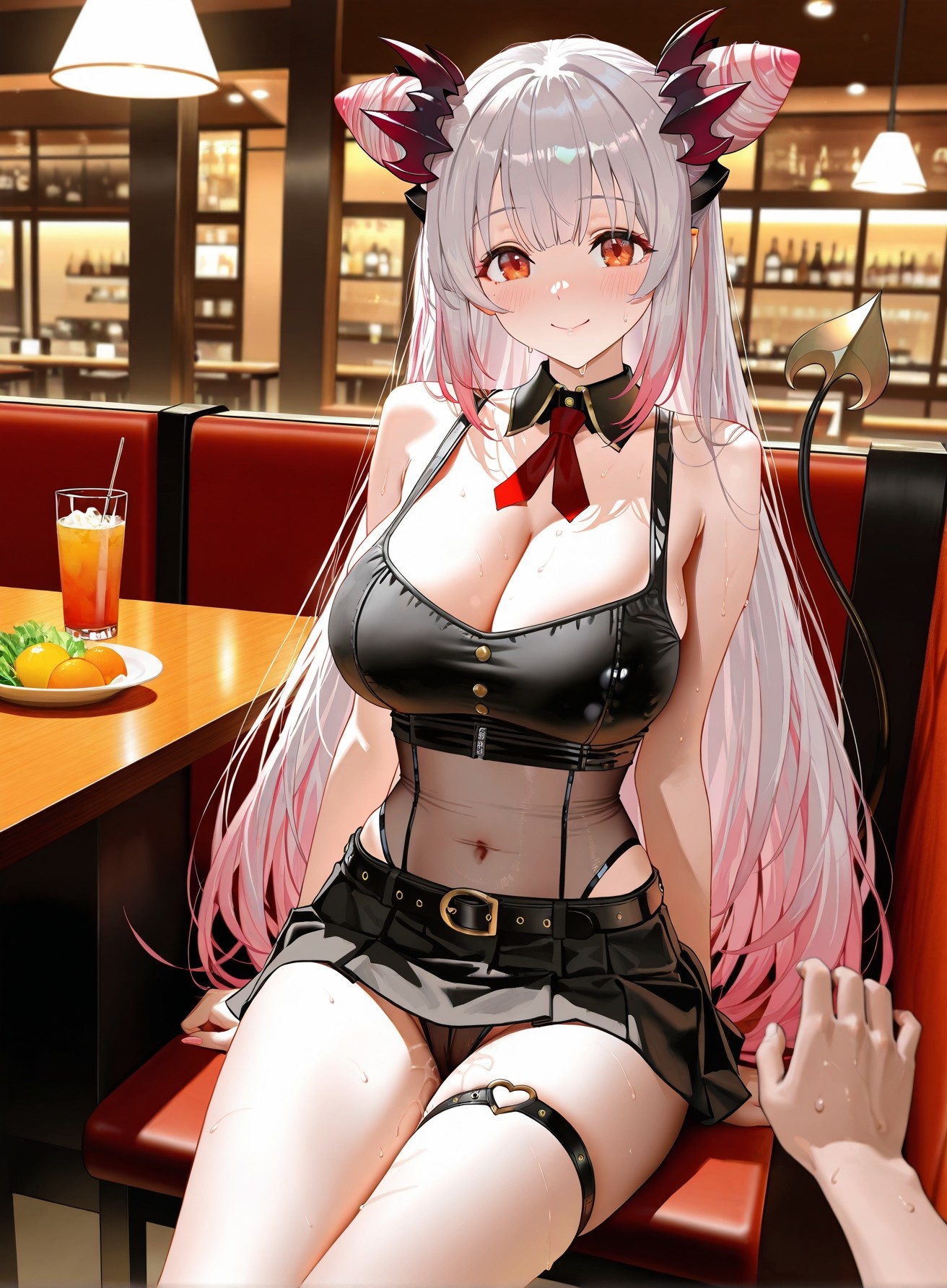 AI Generated Anime Girl - Virtual YouTuber Parta Suou：黑丝紧身衣露穴 261P
