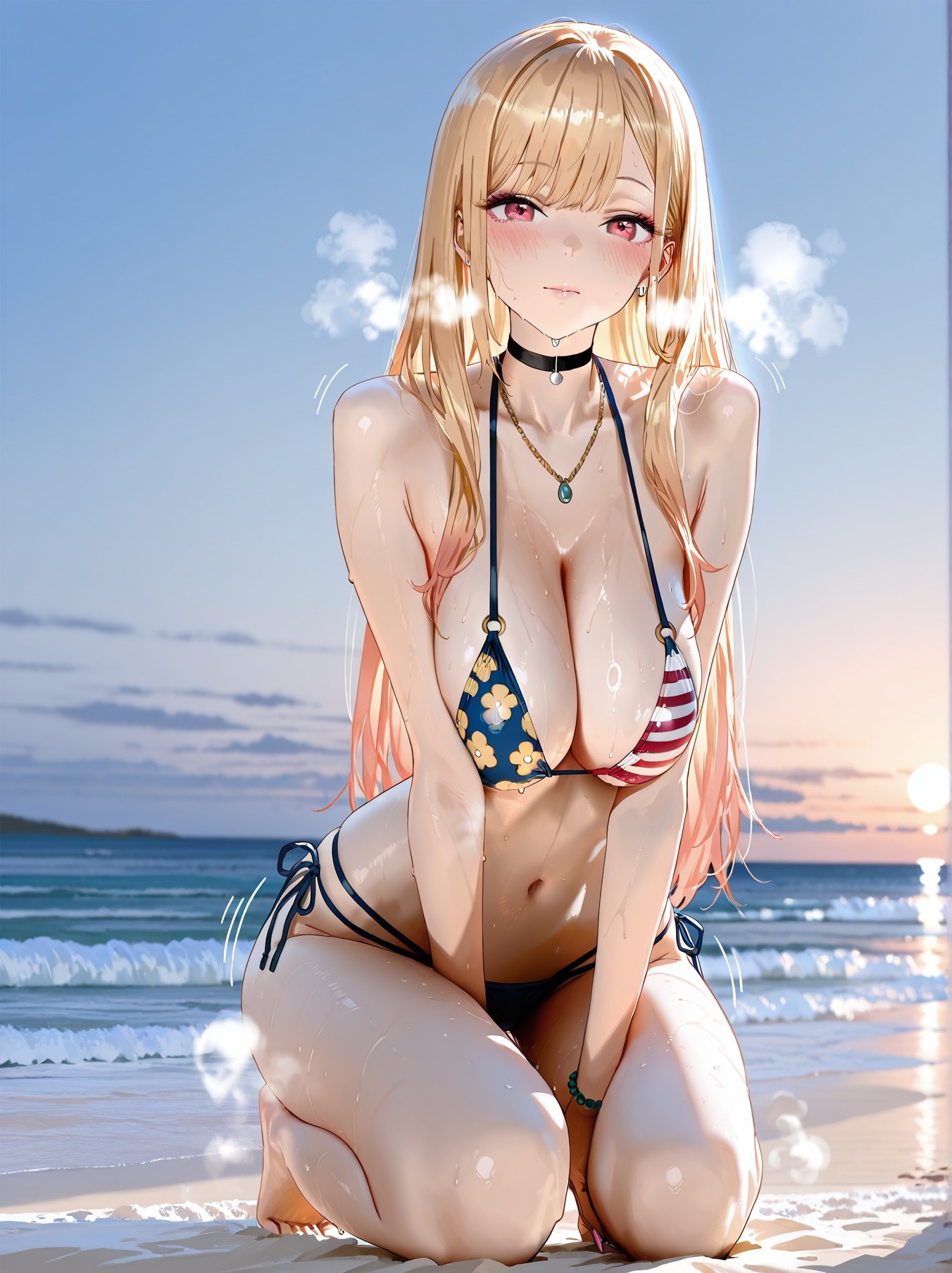 AI Generated Anime Girl - 更衣人偶坠入爱河 喜多川海梦 Vol.2：学生装紧身衣露穴 128P