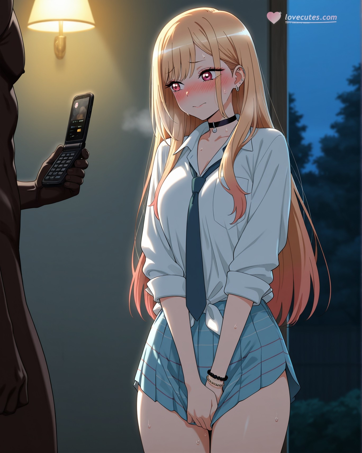 AI Generated Anime Girl - 更衣人偶坠入爱河 喜多川海梦 Vol.3：学生装紧身衣露穴 226P