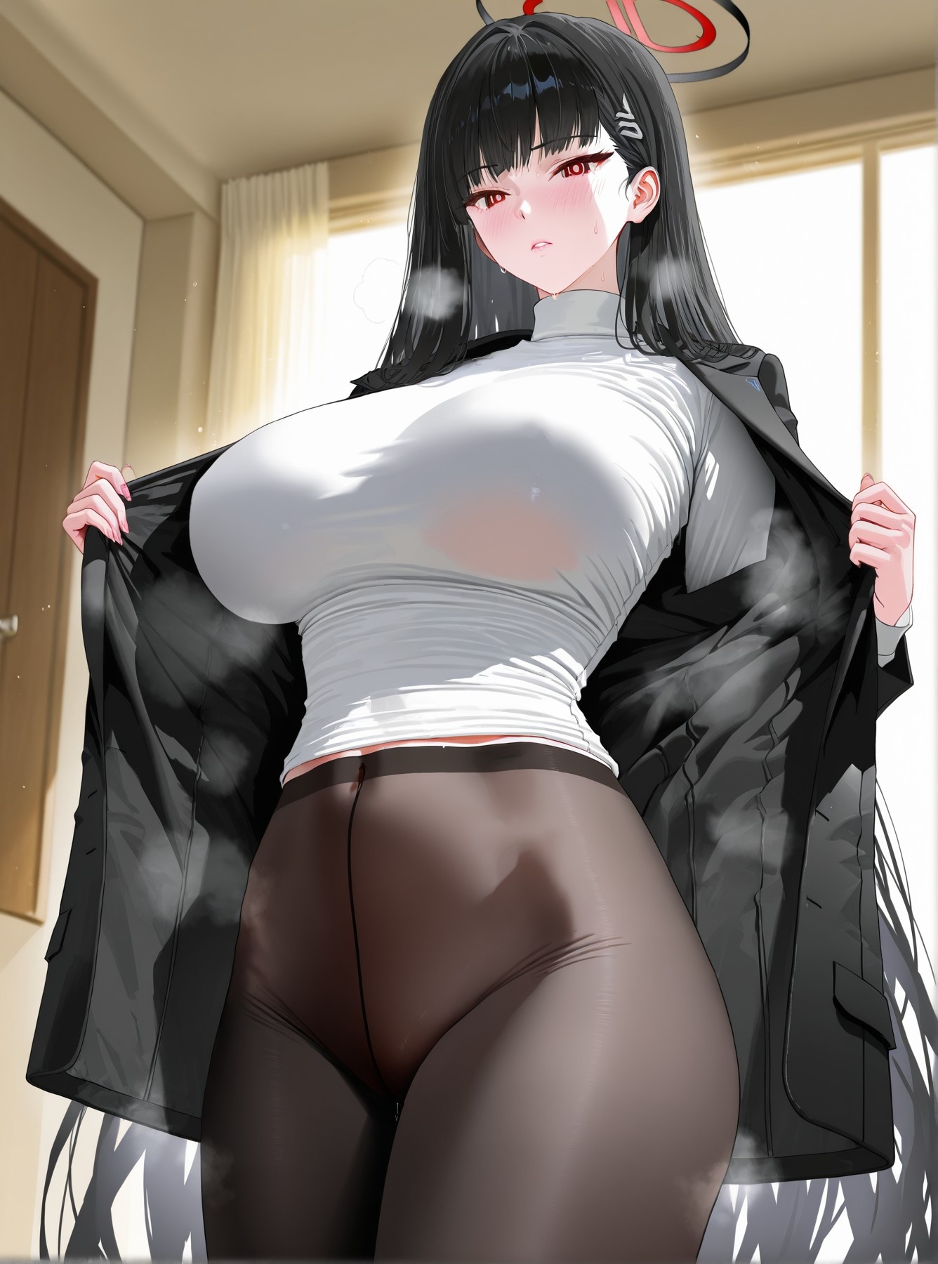 Cô Gái Anime Tạo Ra Bằng AI - 碧蓝档案 Rio Tsukatsuki 2: Đồ Chơi Bằng Lưới Đen 142P