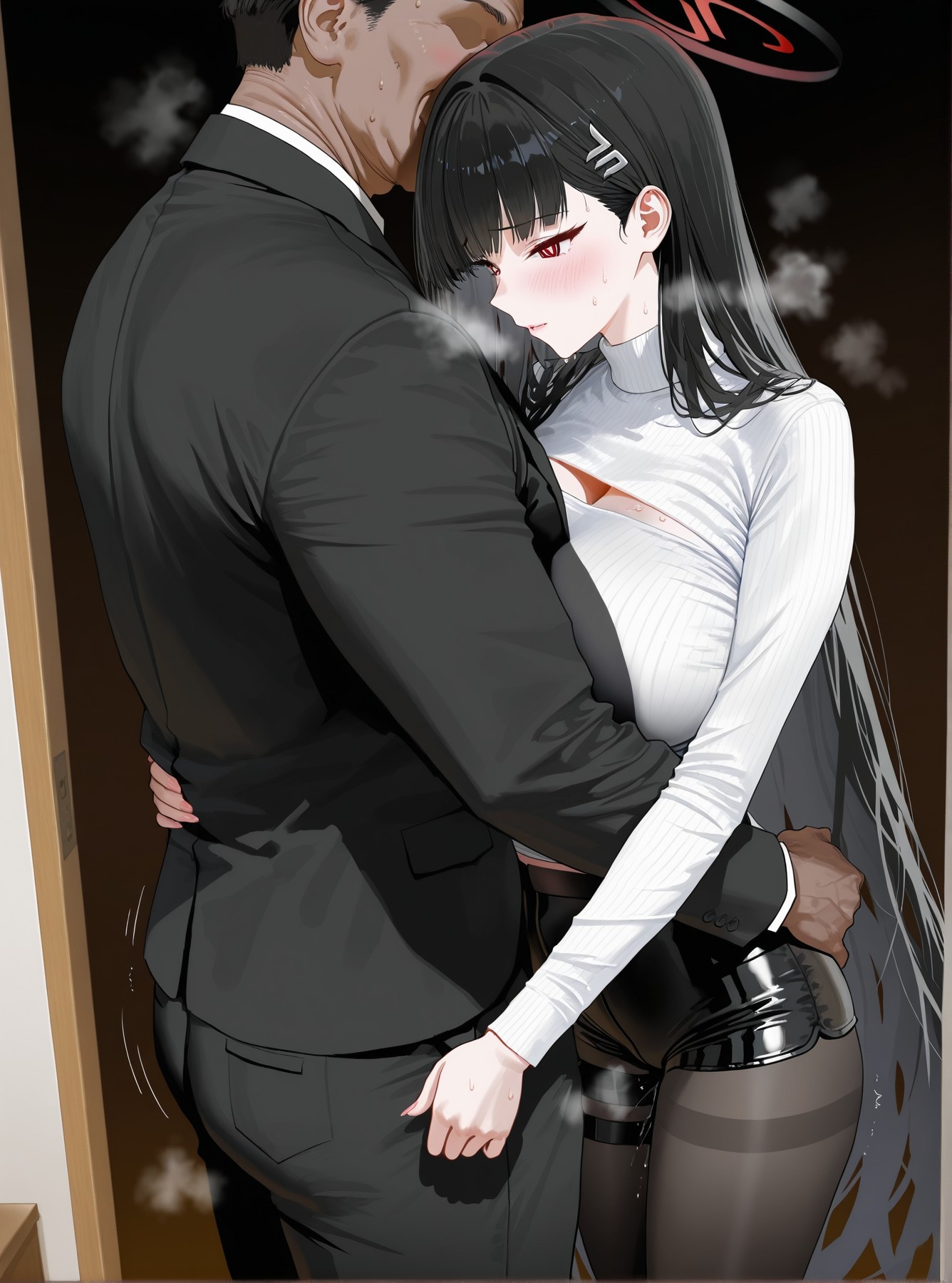 Cô Gái Anime Tạo Ra Bằng AI - 碧蓝档案 Rio Tsukatsuki 2: Đồ Chơi Bằng Lưới Đen 142P