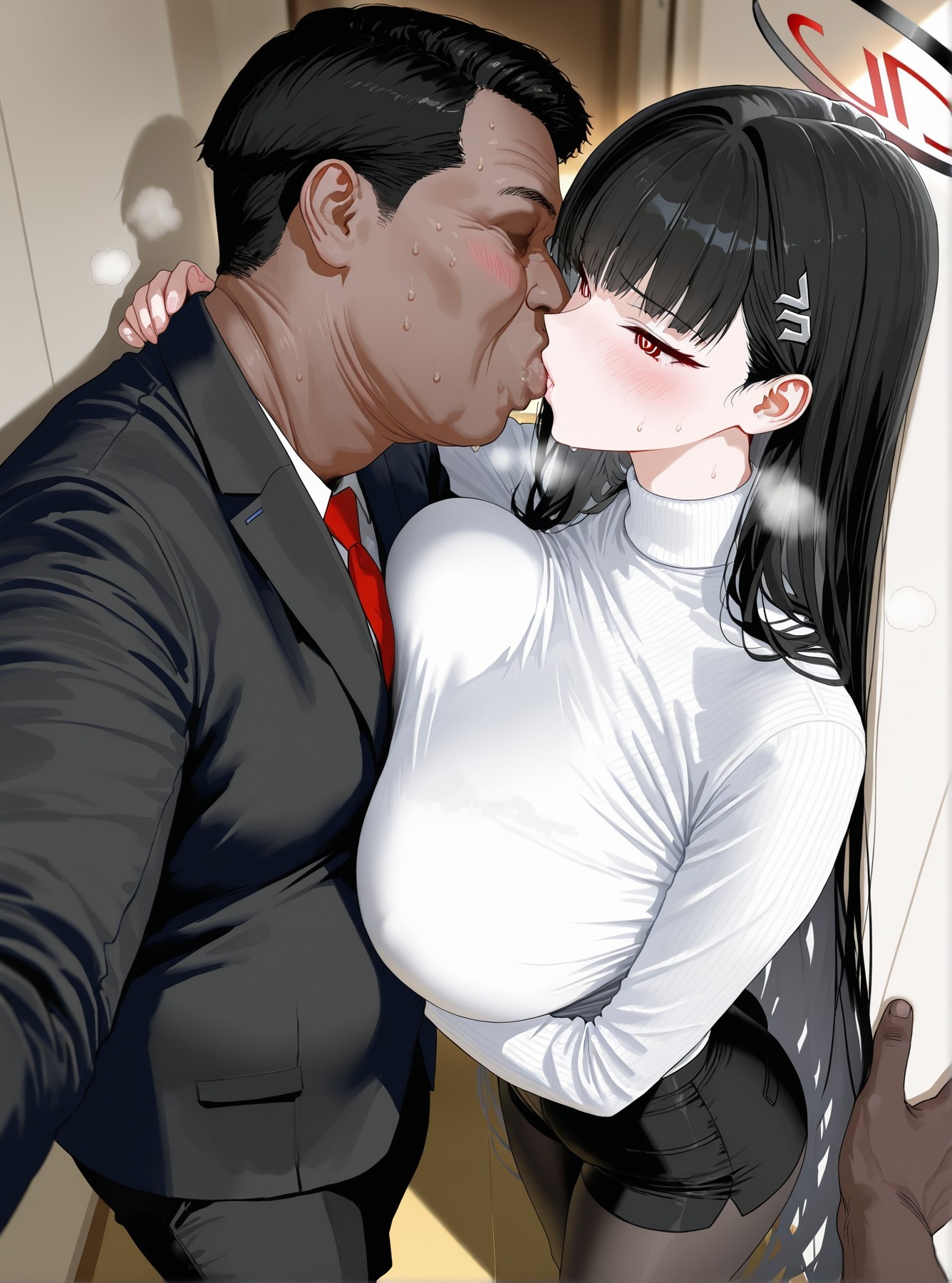 Cô Gái Anime Tạo Ra Bằng AI - 碧蓝档案 Rio Tsukatsuki 2: Đồ Chơi Bằng Lưới Đen 142P