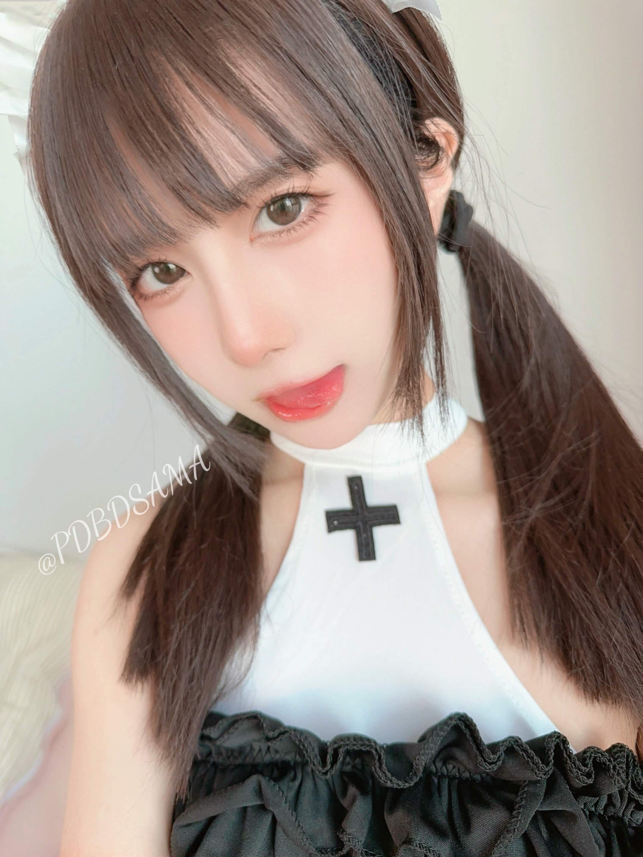 [私房] พุดดิ้งสูตรเด็ด - ช็อกโกแลตกล่อง: กระต่ายสาวในชุดดำสุดเซ็กซี่ 97P6V