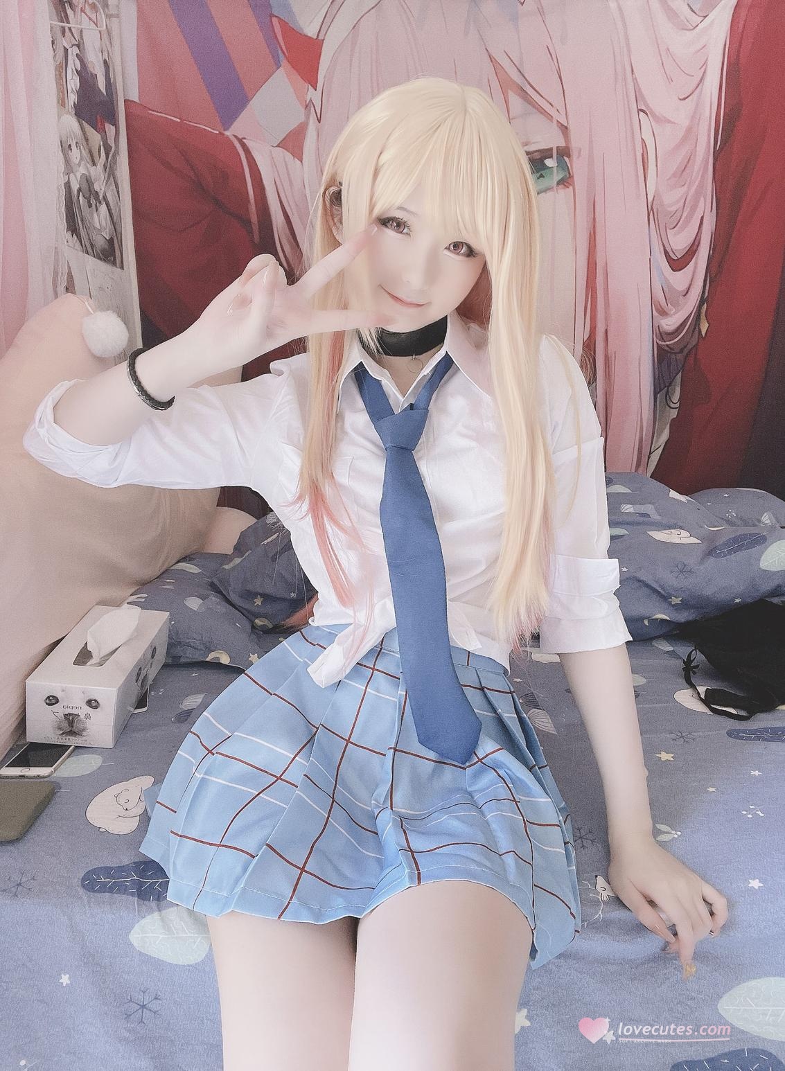 [Cosplay] Xidai Dai - Kitagawa Aimu: Stunning Uniform, Beautiful Legs, and Bold Rear Reveal 22P2V
