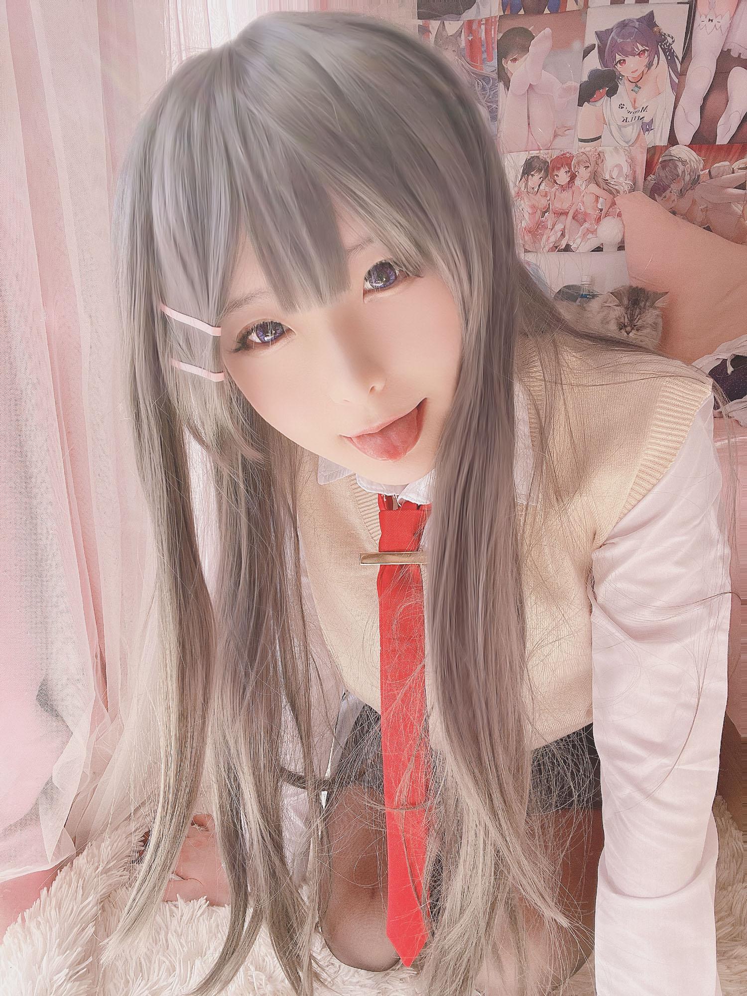 '[cosplay] H习呆呆 - Sakura Mai: Bunny Girl Đen Mỏng Hở Điểm 27P1V'
