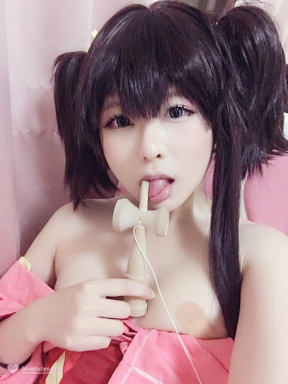 [คอสเพลย์] 习呆呆 - 甲铁城的卡巴内瑞 无名：ชุดชมพูสุดเซ็กซี่ 36P3V