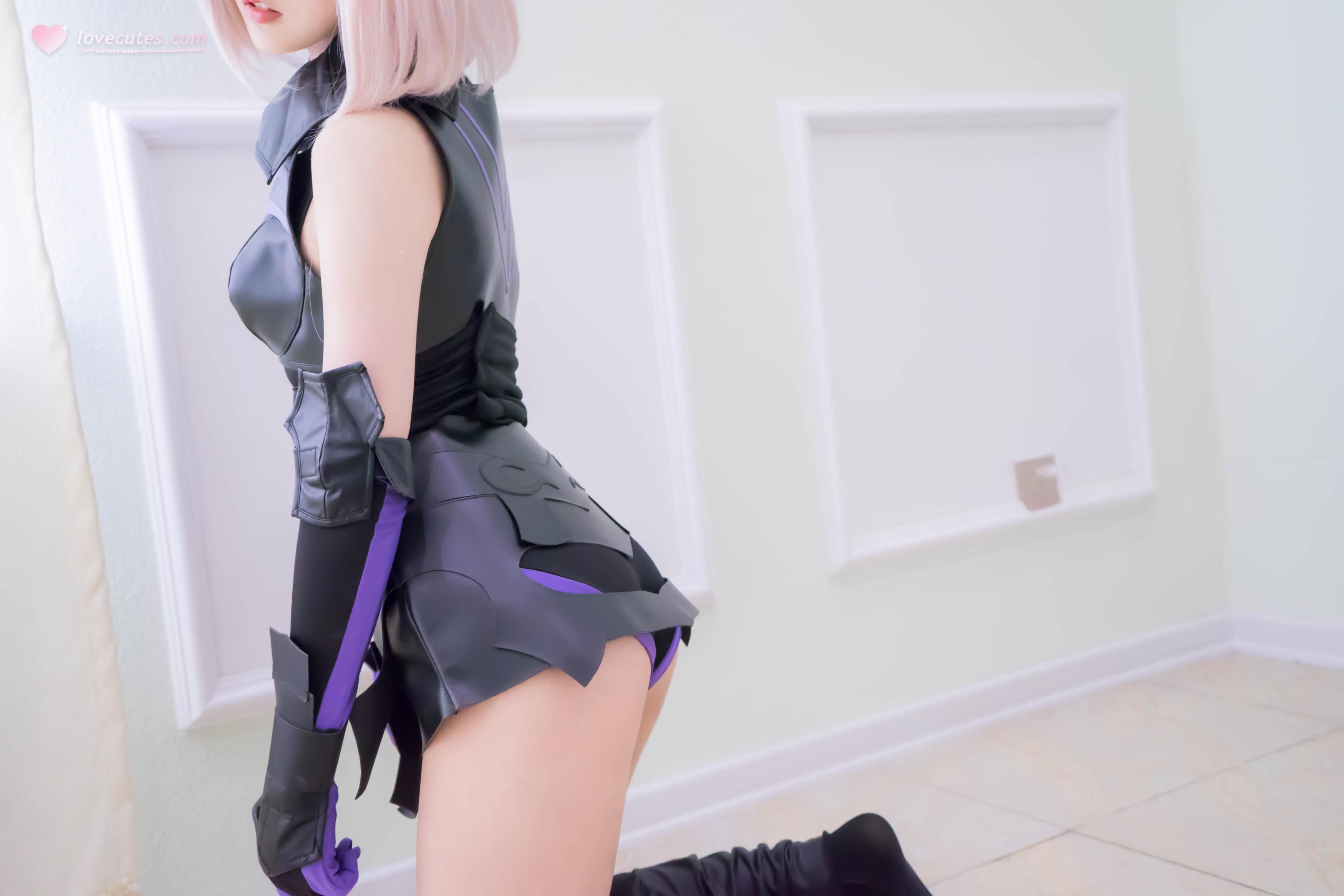 '[cosplay] Thiếu Nữ Điện Ảnh - Fate Mashu Chiến Đấu Phục: Tái Hiện Nhân Vật Đầy Ấn Tượng 111P'