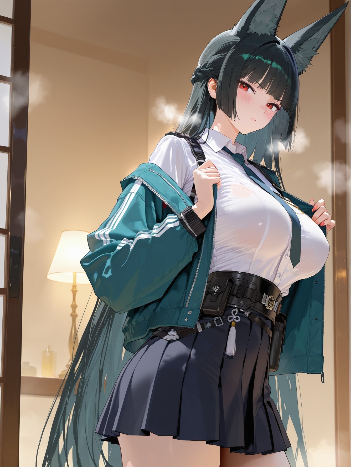 Cô Gái Anime Tạo Bởi AI - 绝区零 星见雅: Ẩm Ướt & Lộ Diện 155P