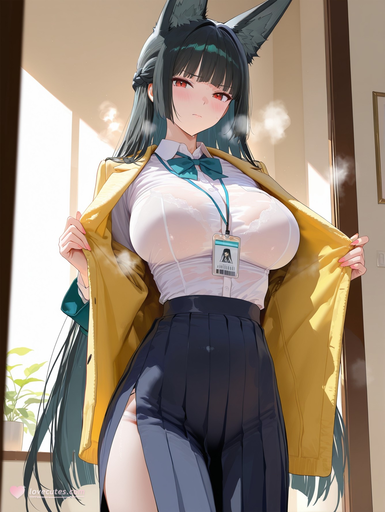 Cô Gái Anime Tạo Bởi AI - 绝区零 星见雅: Ẩm Ướt & Lộ Diện 155P