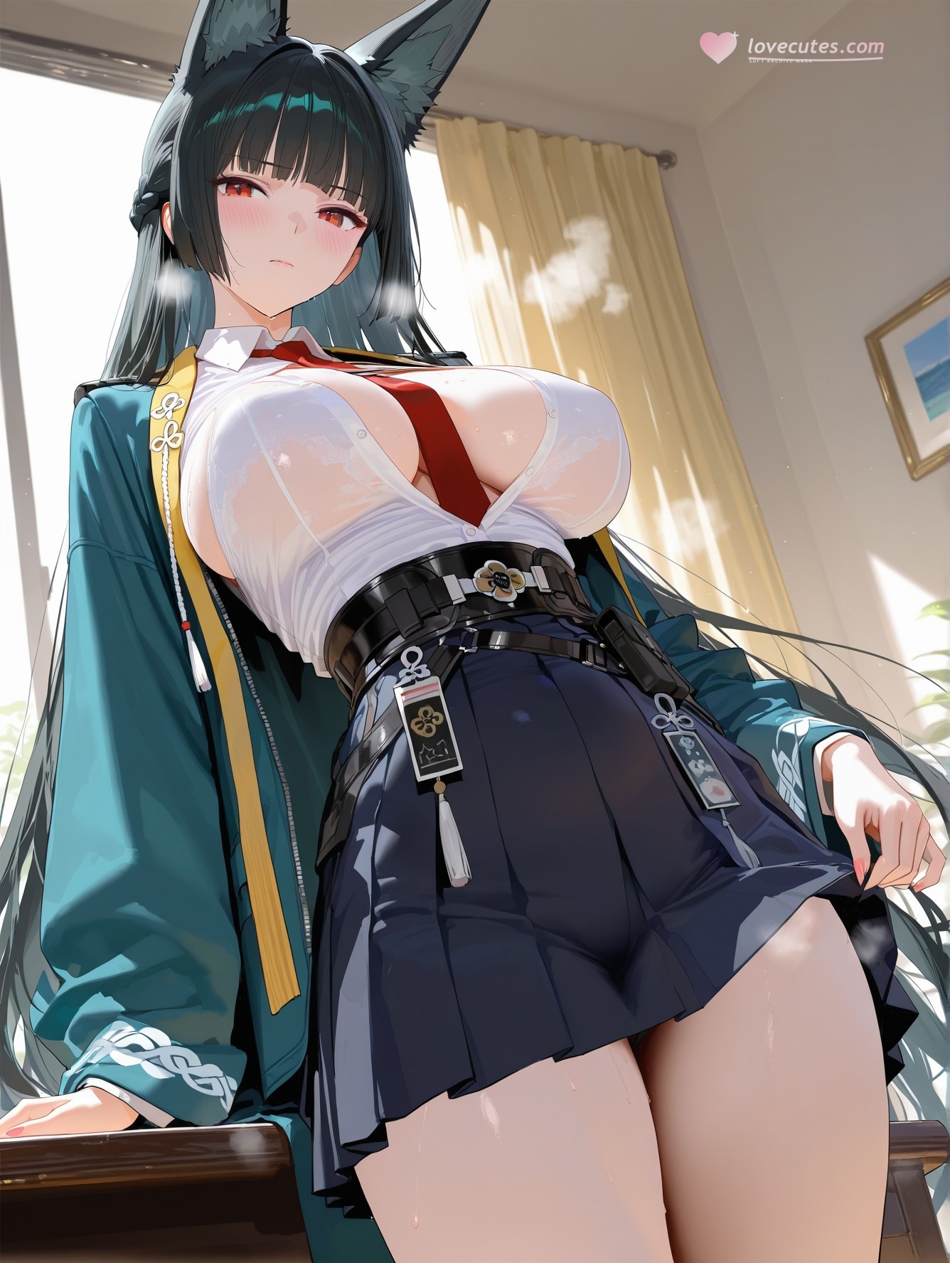 Cô Gái Anime Tạo Bởi AI - 绝区零 星见雅: Ẩm Ướt & Lộ Diện 155P