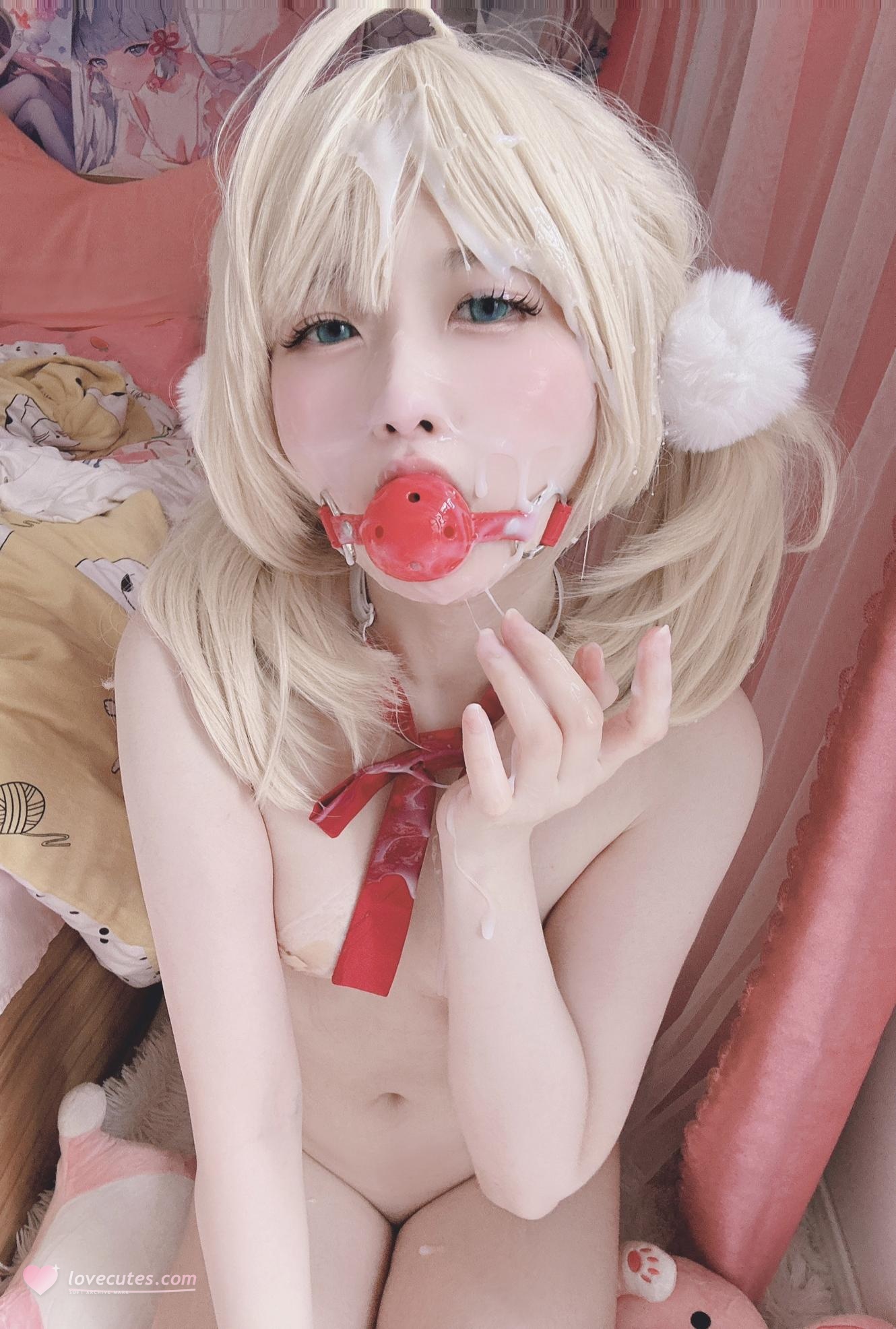 [costume play] 习呆呆 - 時雨羽衣：黒ドレス白ソックスの大胆再現 24P2V