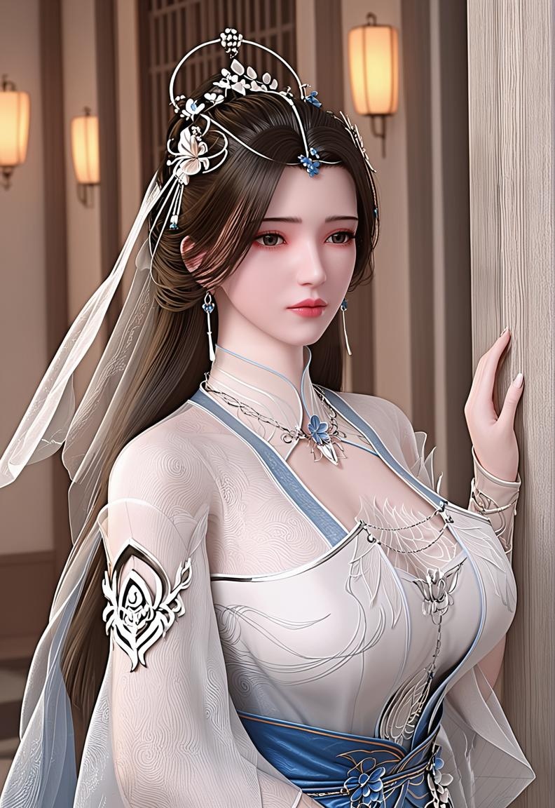 AI Generated Anime Girl - 李慕婉：高跟美腿巨乳露穴挑逗 218P