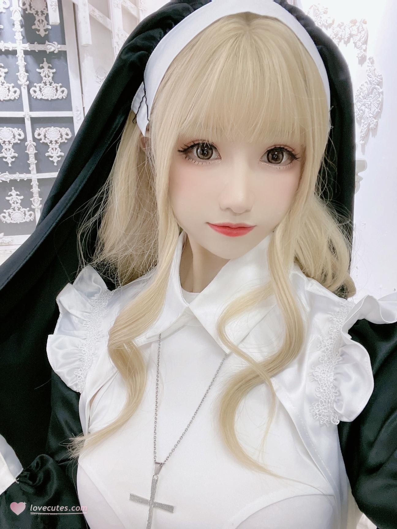 [写真] 桃濑衣衣 - 修女：白丝修女蕾丝内衣写真 59P3V