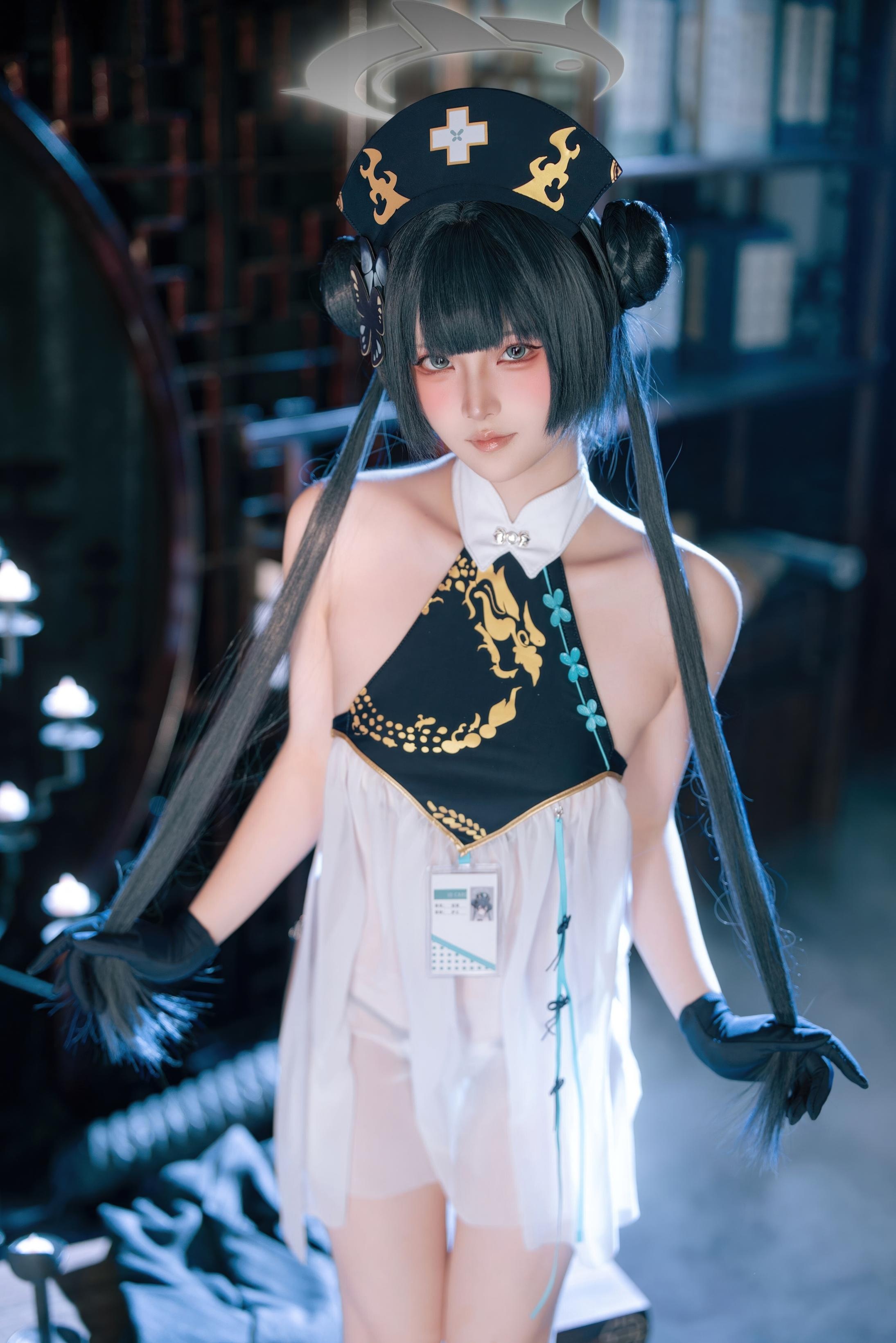 '[cosplay] 屿鱼 - 蔚蓝档案: Nhân vật fanart Fei Sak - Y tá xinh đẹp với chân dài và vòng ba quyến rũ 65P'