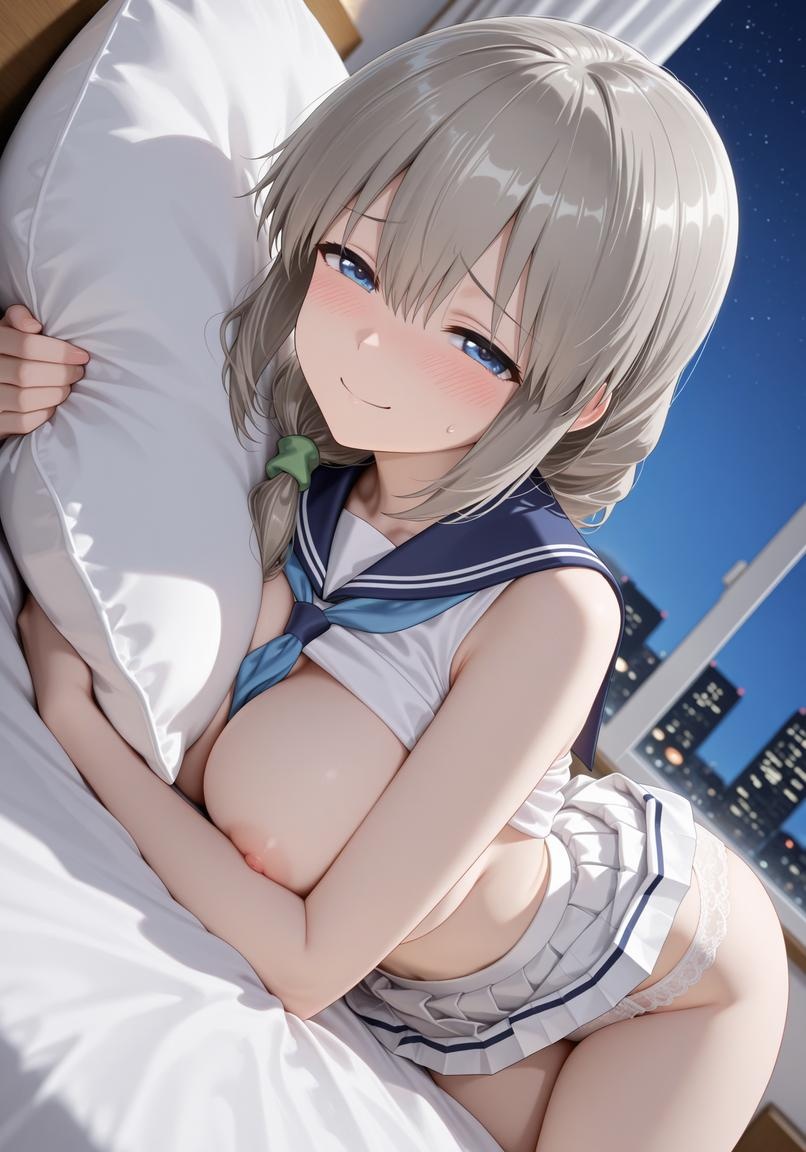 AI Generated Anime Girl - 苏可萘：学生装卧室巨乳露点诱惑 142P