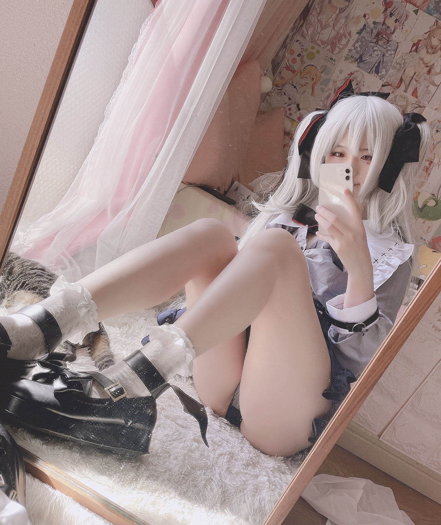 [cosplay] 习呆呆 - 原神 枫原万叶：吸血鬼露点大尺度还原 21P2V