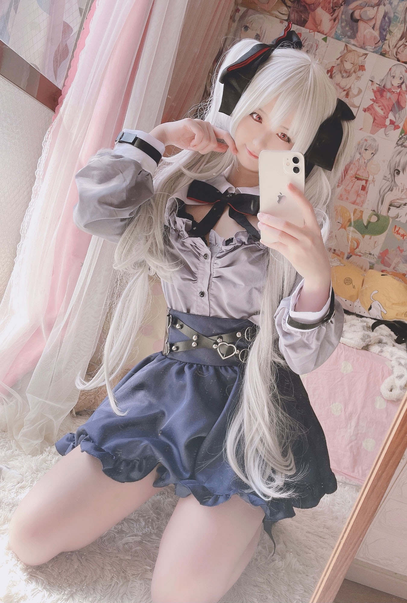 [cosplay] 习呆呆 - 原神 枫原万叶：吸血鬼露点大尺度还原 21P2V